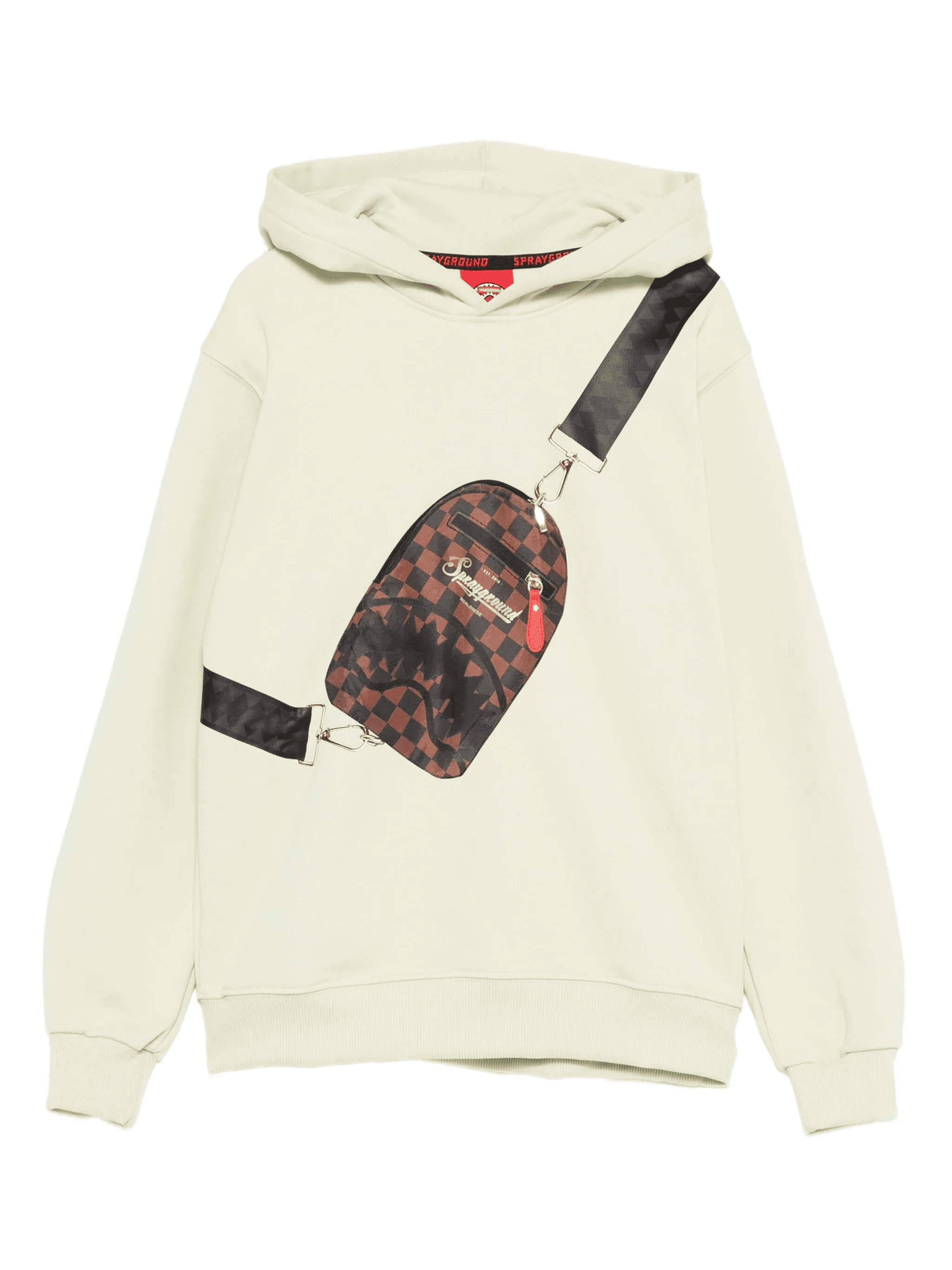 bag-print hoodie - Image 1