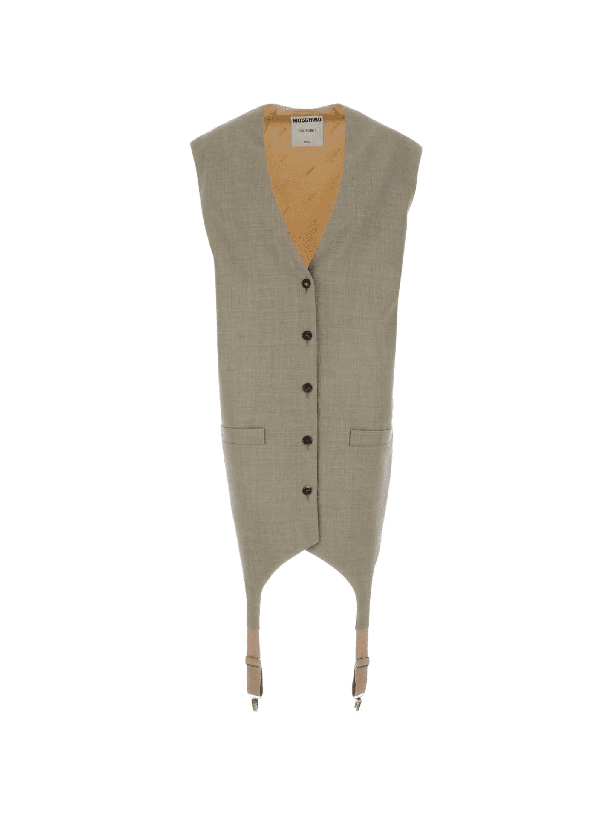 V-neck butoned waistcoat - Image 1