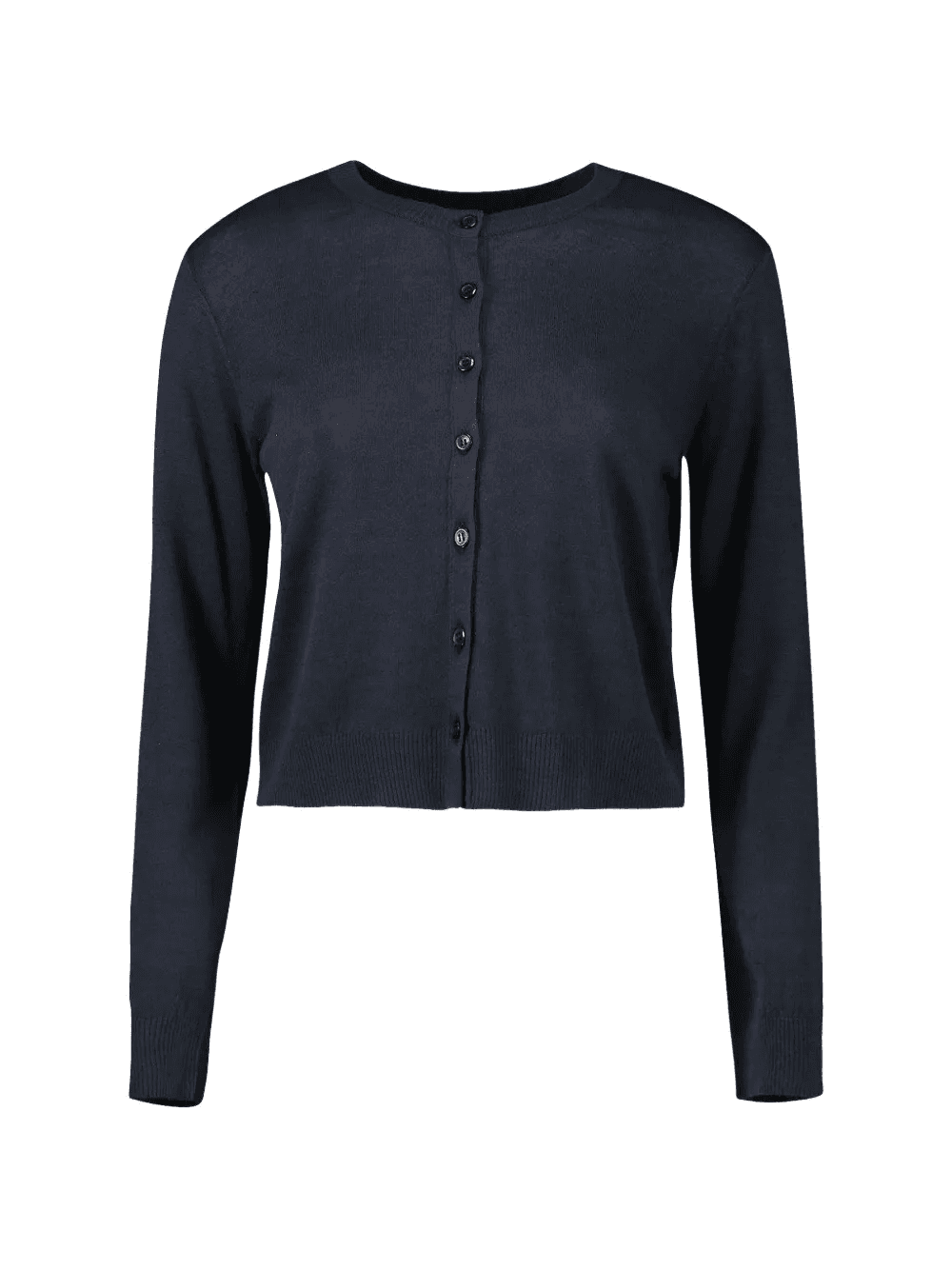 crew-neck long-sleeved cardigan - Image 1