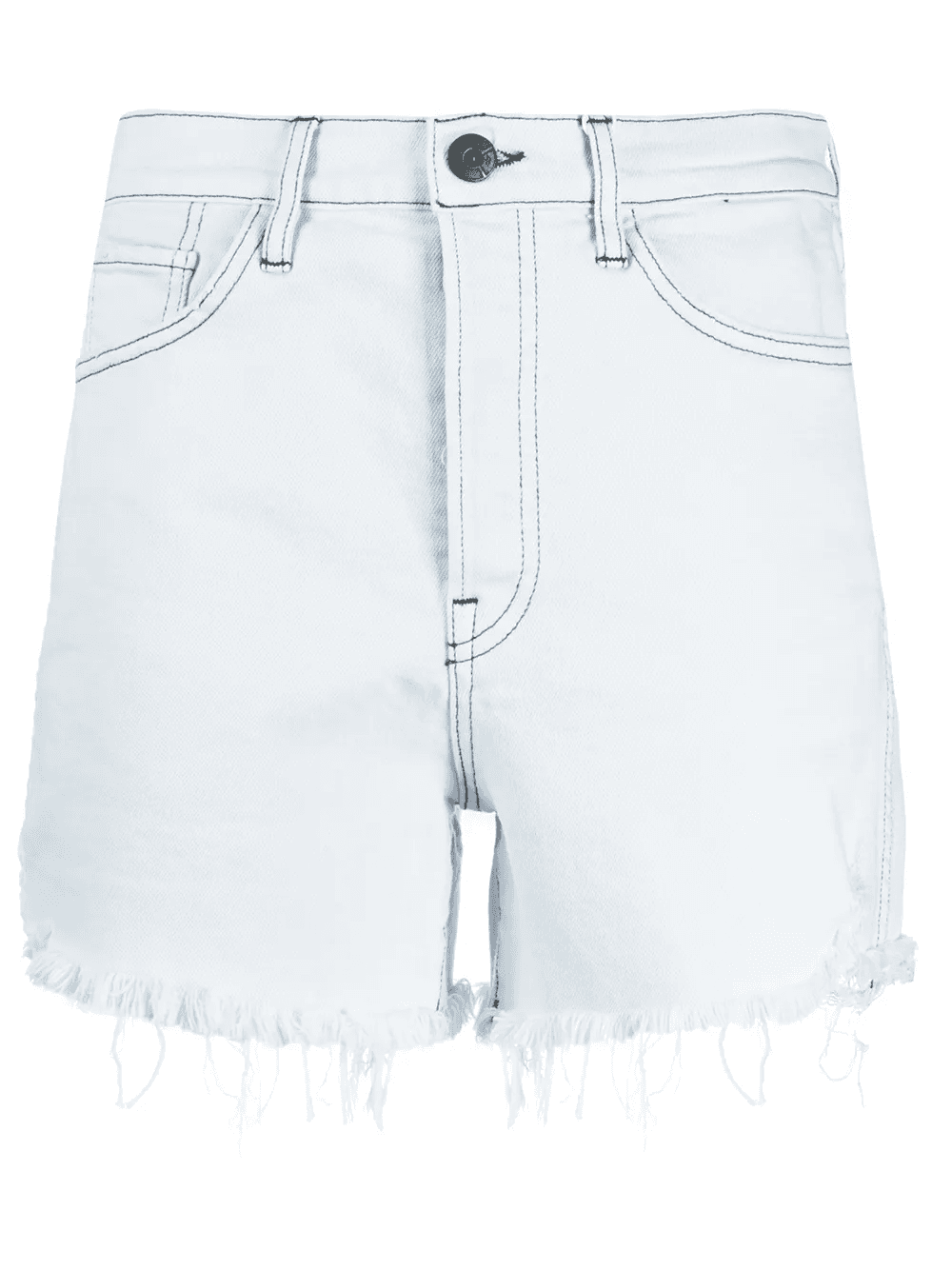 frayed-hem denim shorts - Image 1