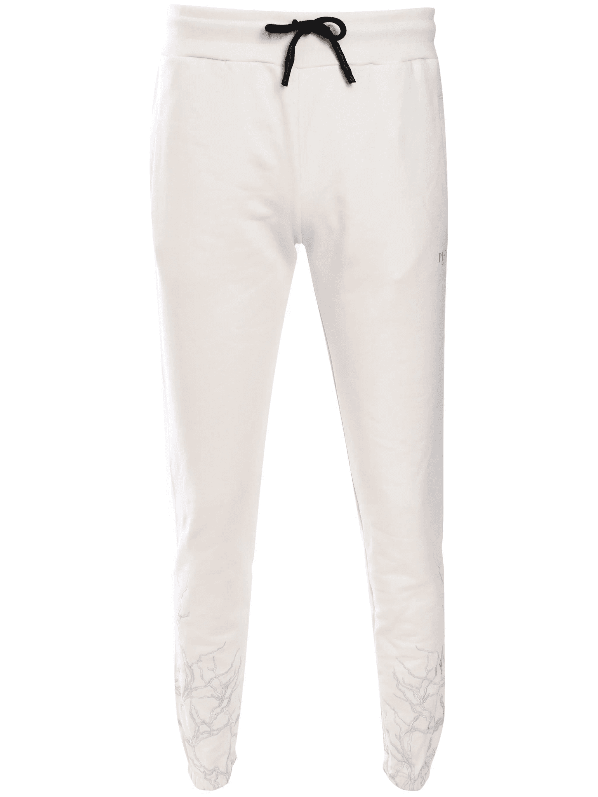lightning-embroidered track pants - Image 1