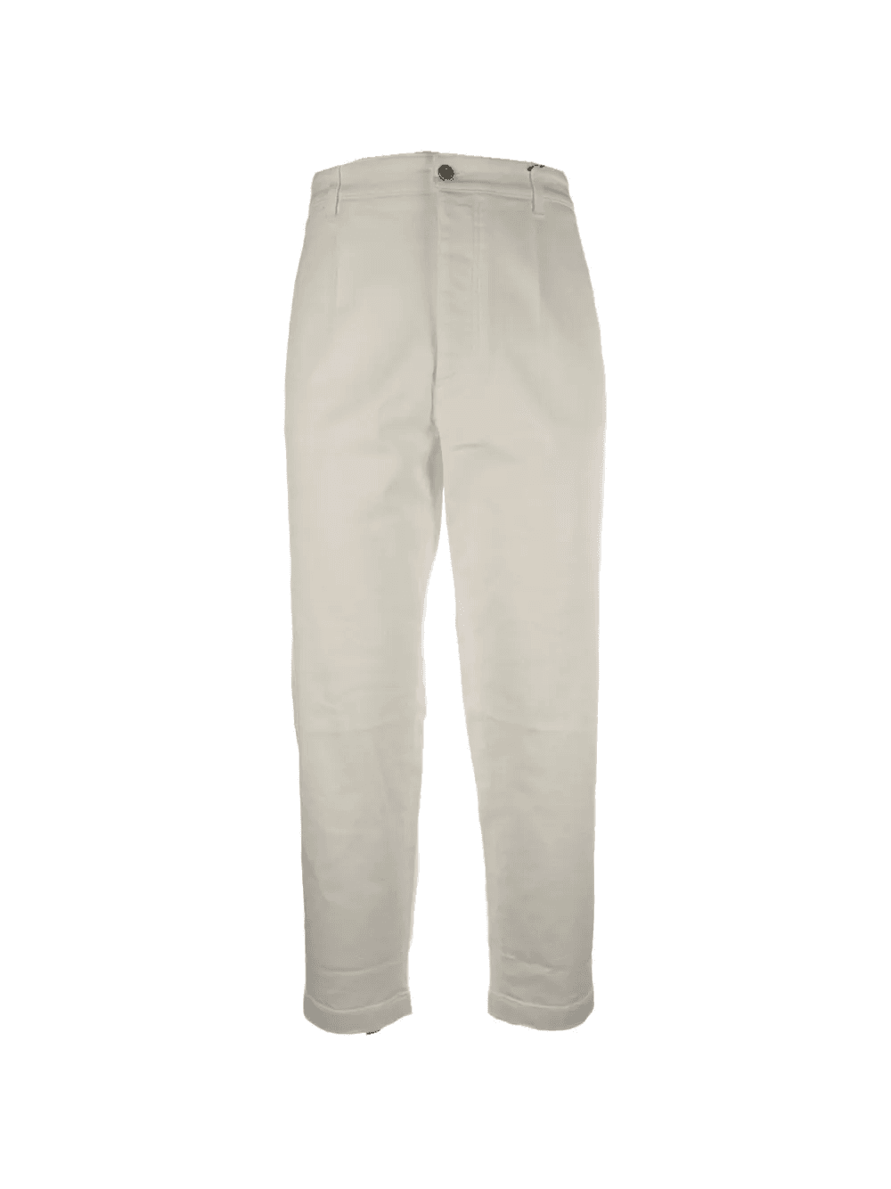 button-fastening buckle-detail trousers - Image 1