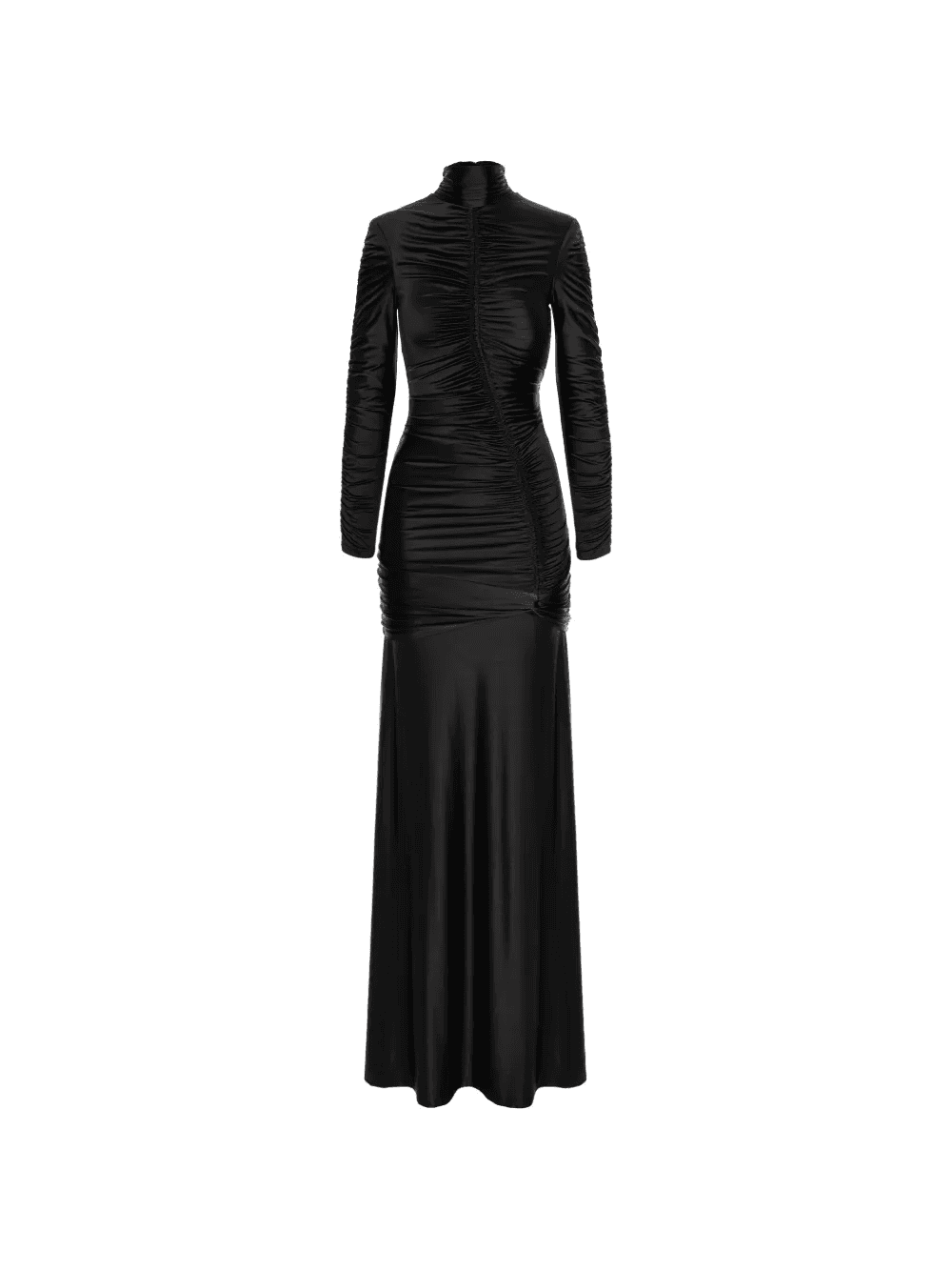 long-sleeve ruched dress - Image 1
