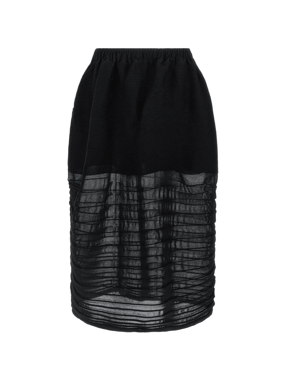 contrasting midi skirt - Image 1