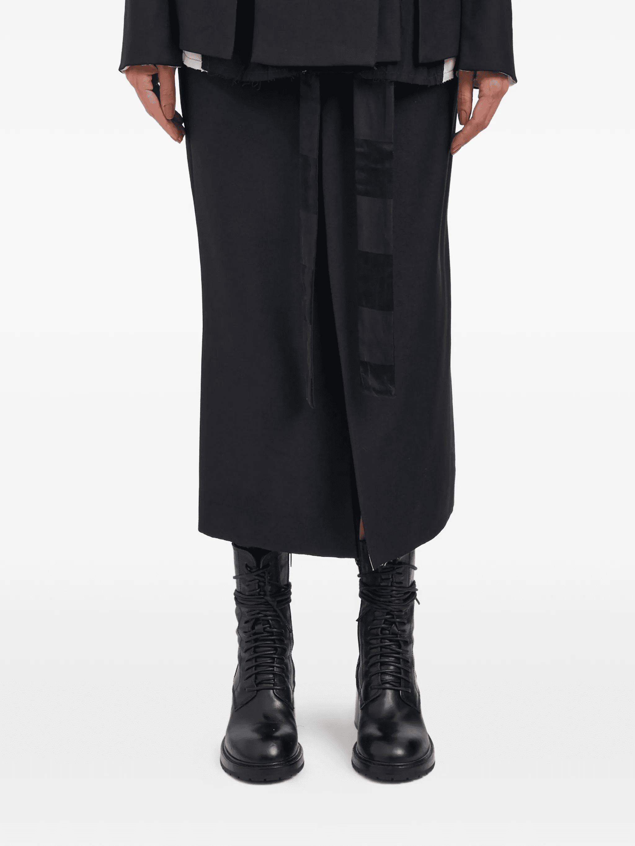 belted midi skirt - Image 1