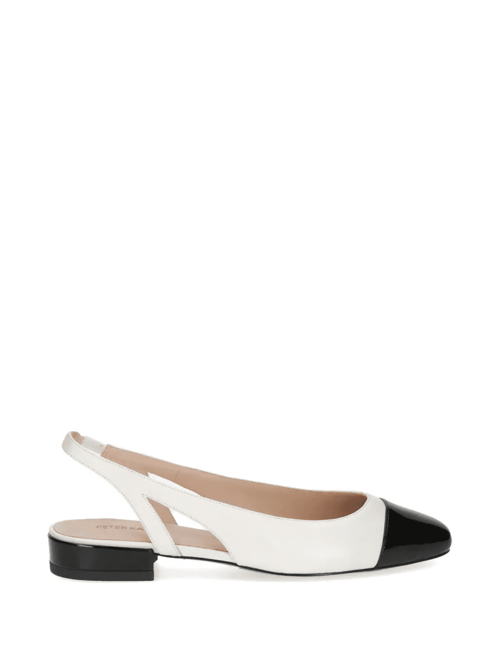 two-tone slingback leather pumps - Image 1