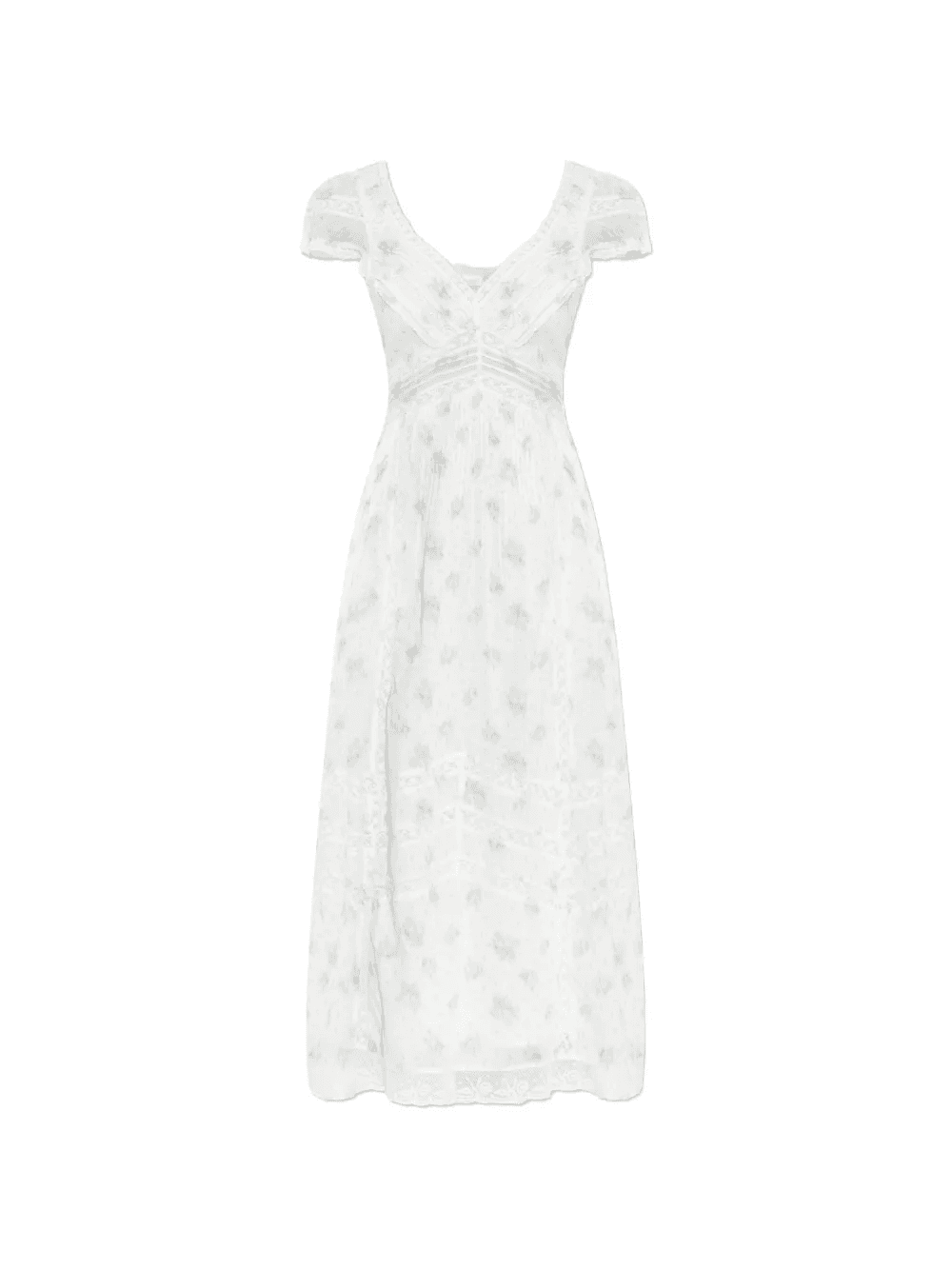 Suvi lace floral-print midi dress - Image 1