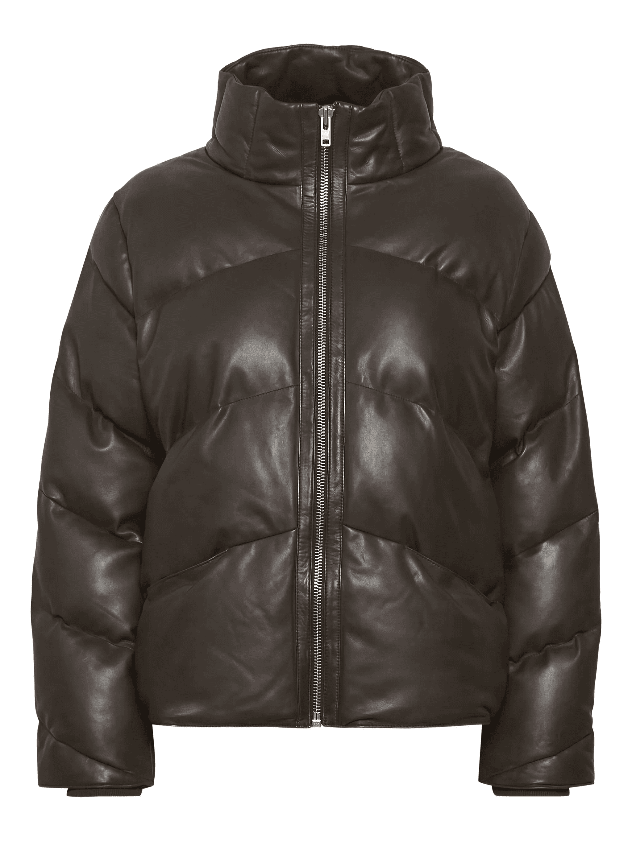 quilted leather jacket - Image 1