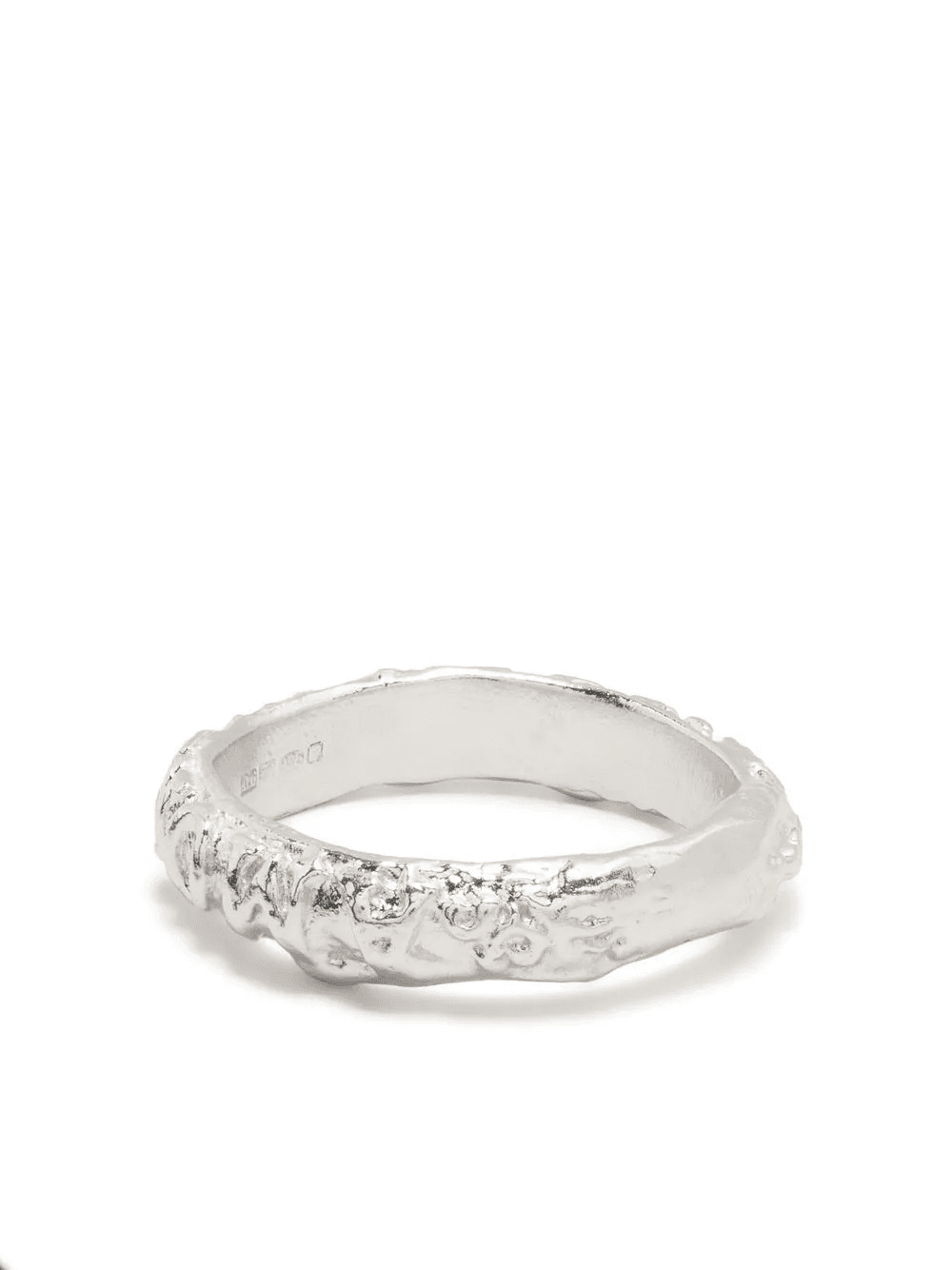 Tempo engraved sterling-silver ring - Image 1