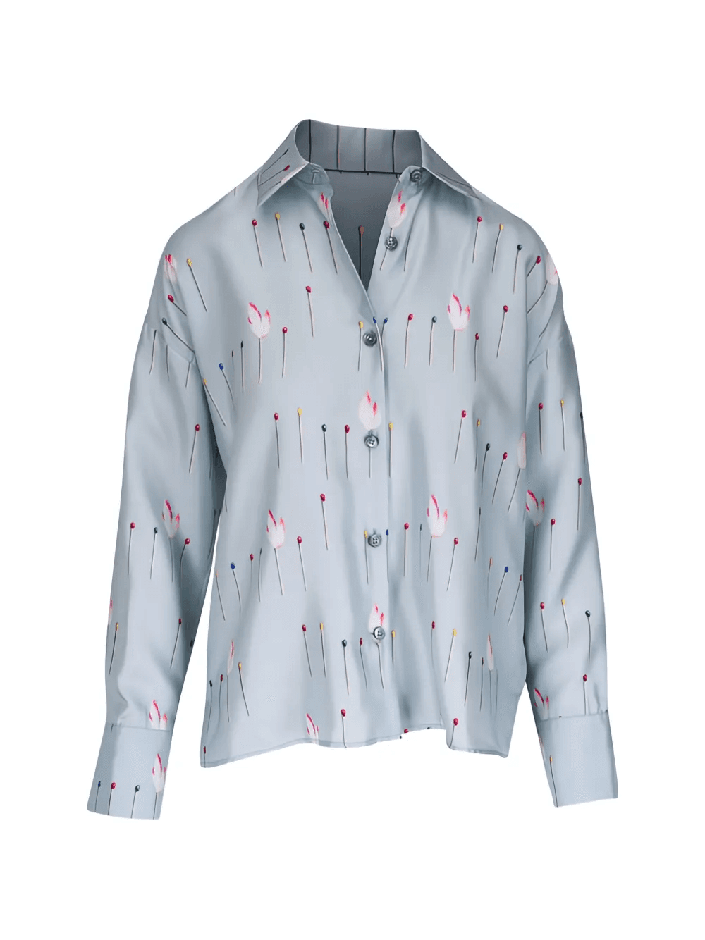 printed silk shirt - Image 1