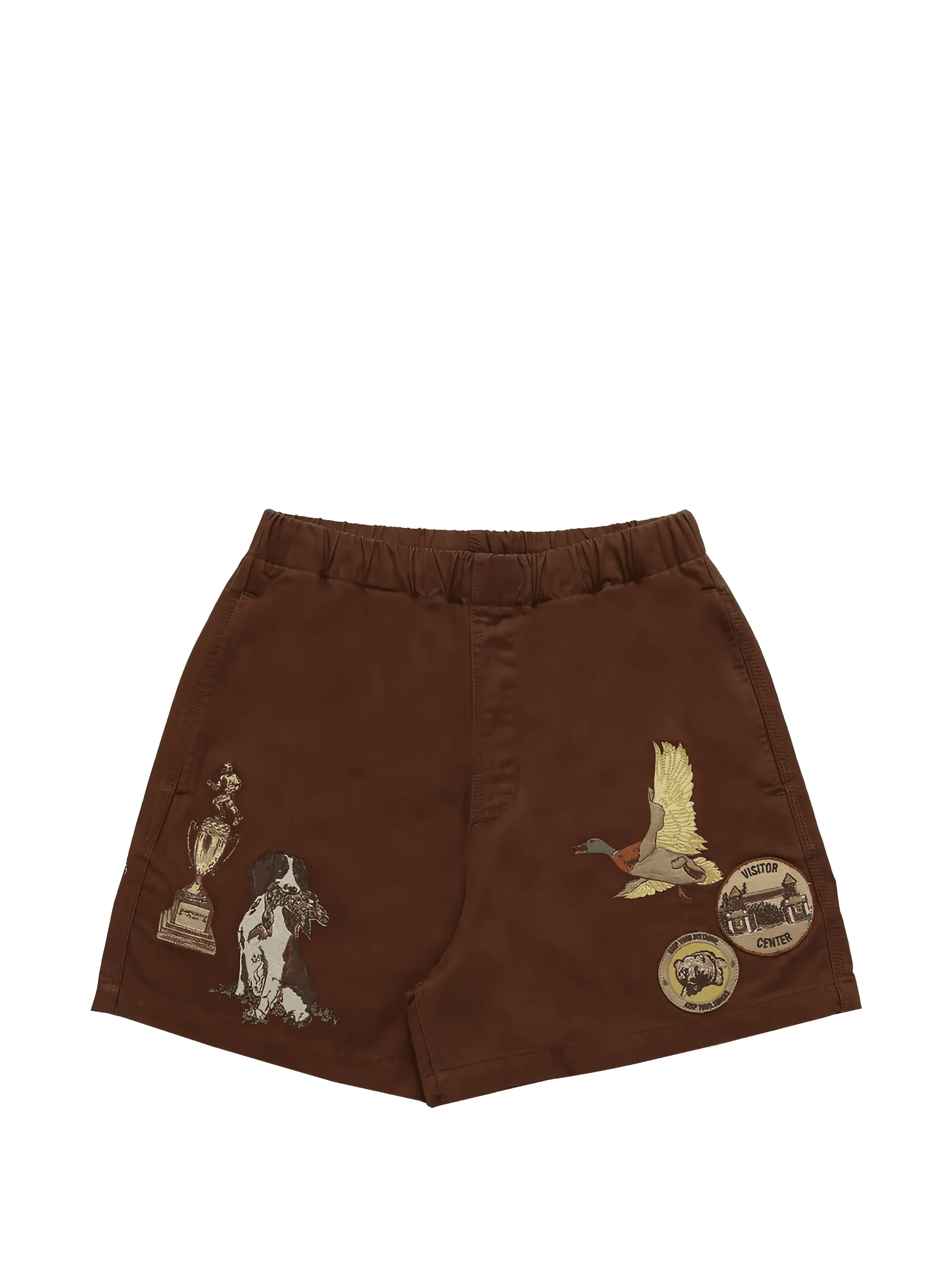 Trail embroidered-artwork shorts - Image 1