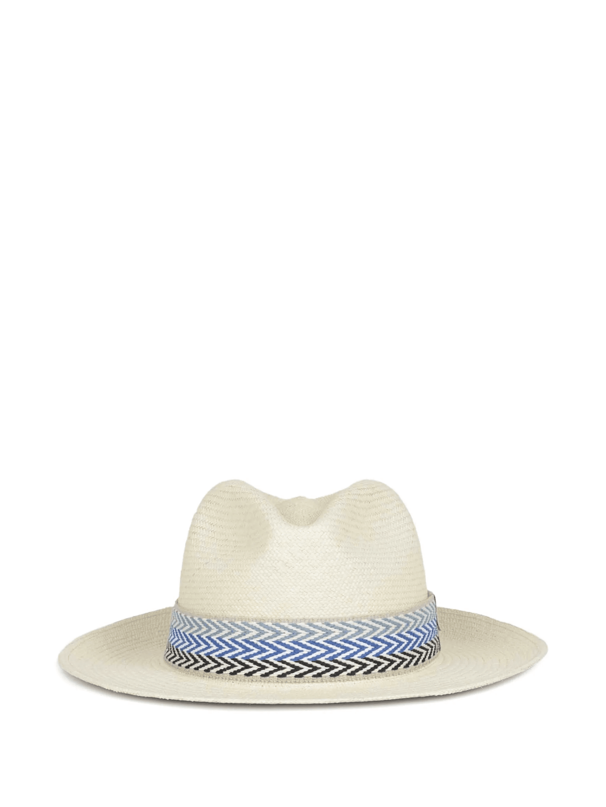 Walter chevron-patterned panama hat - Image 1