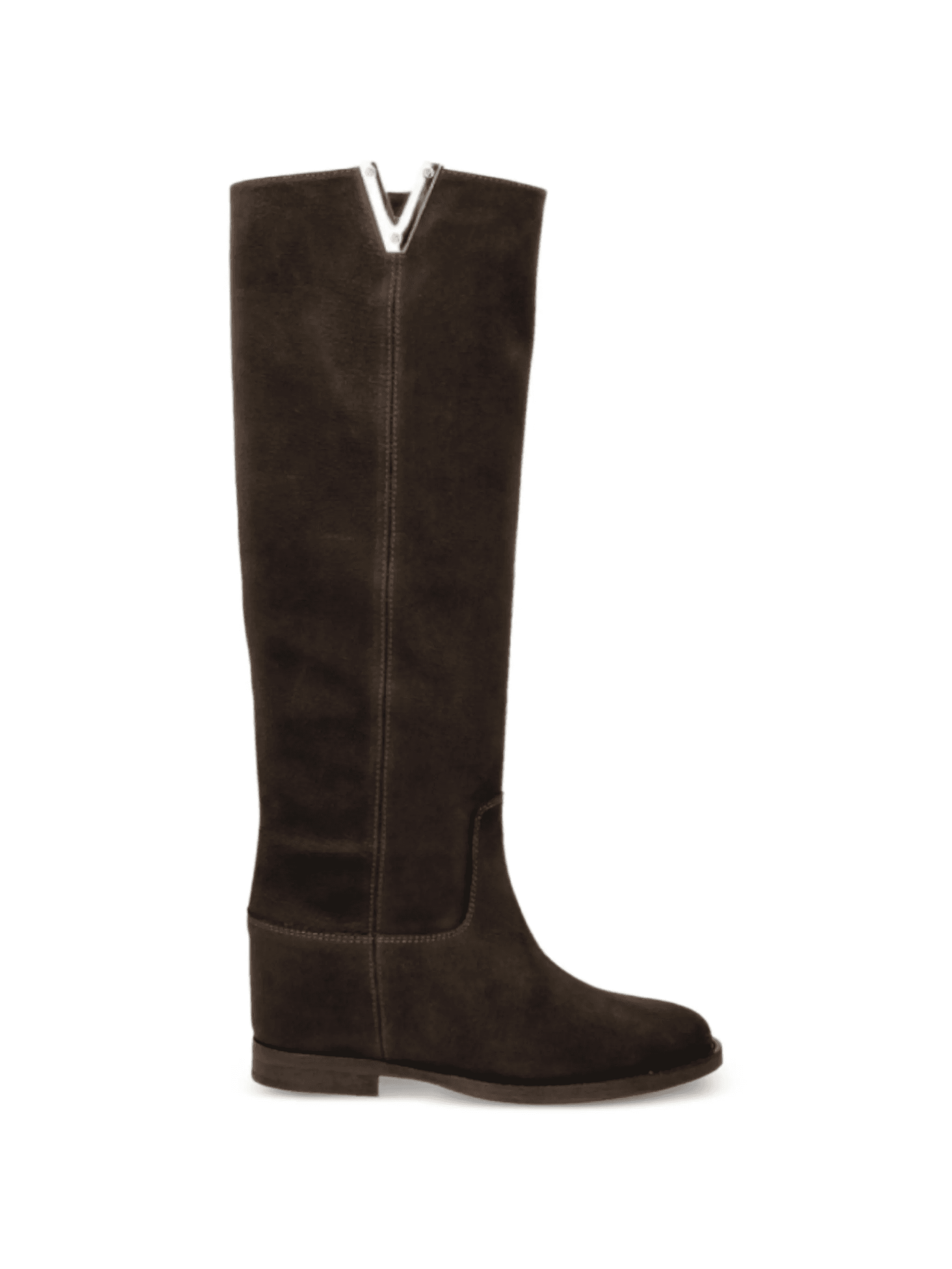 round-toe leather boots - Image 1