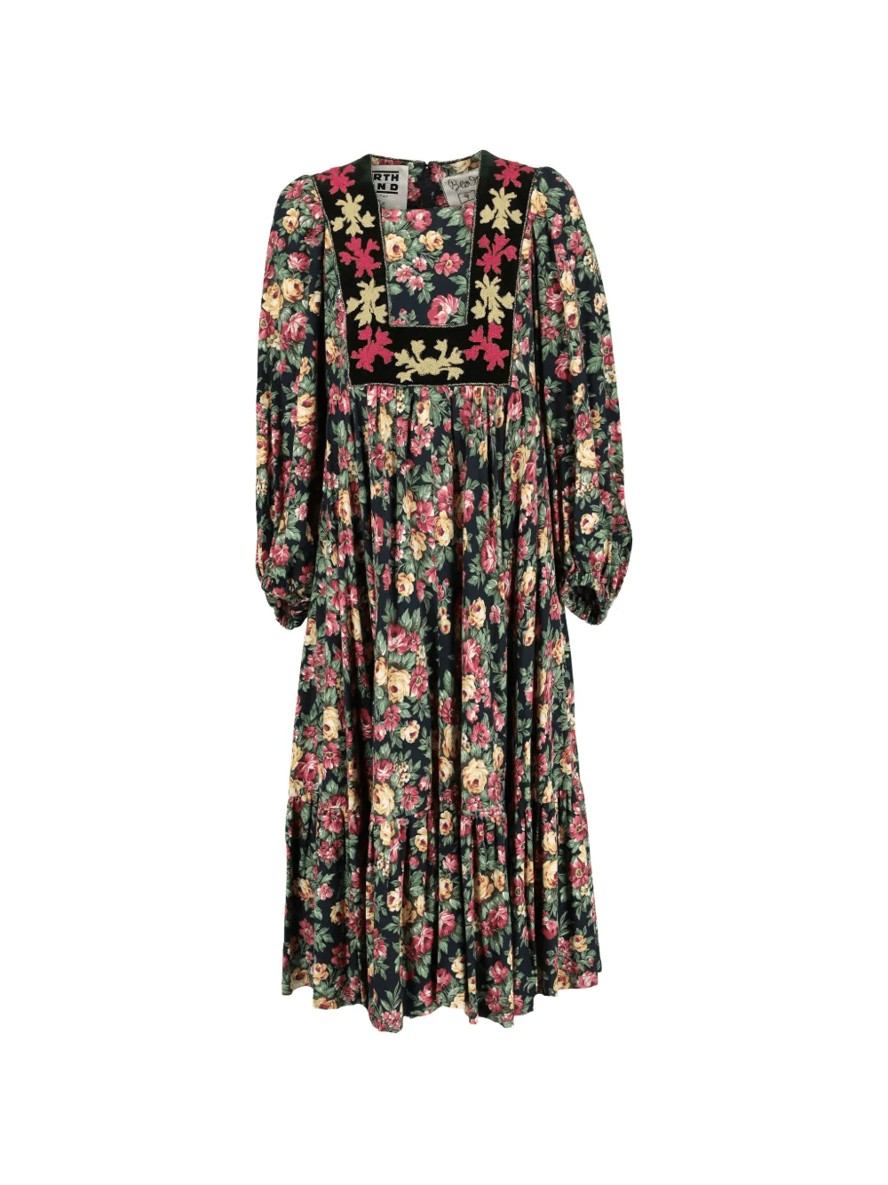 floral-print square-neck dress - Image 1