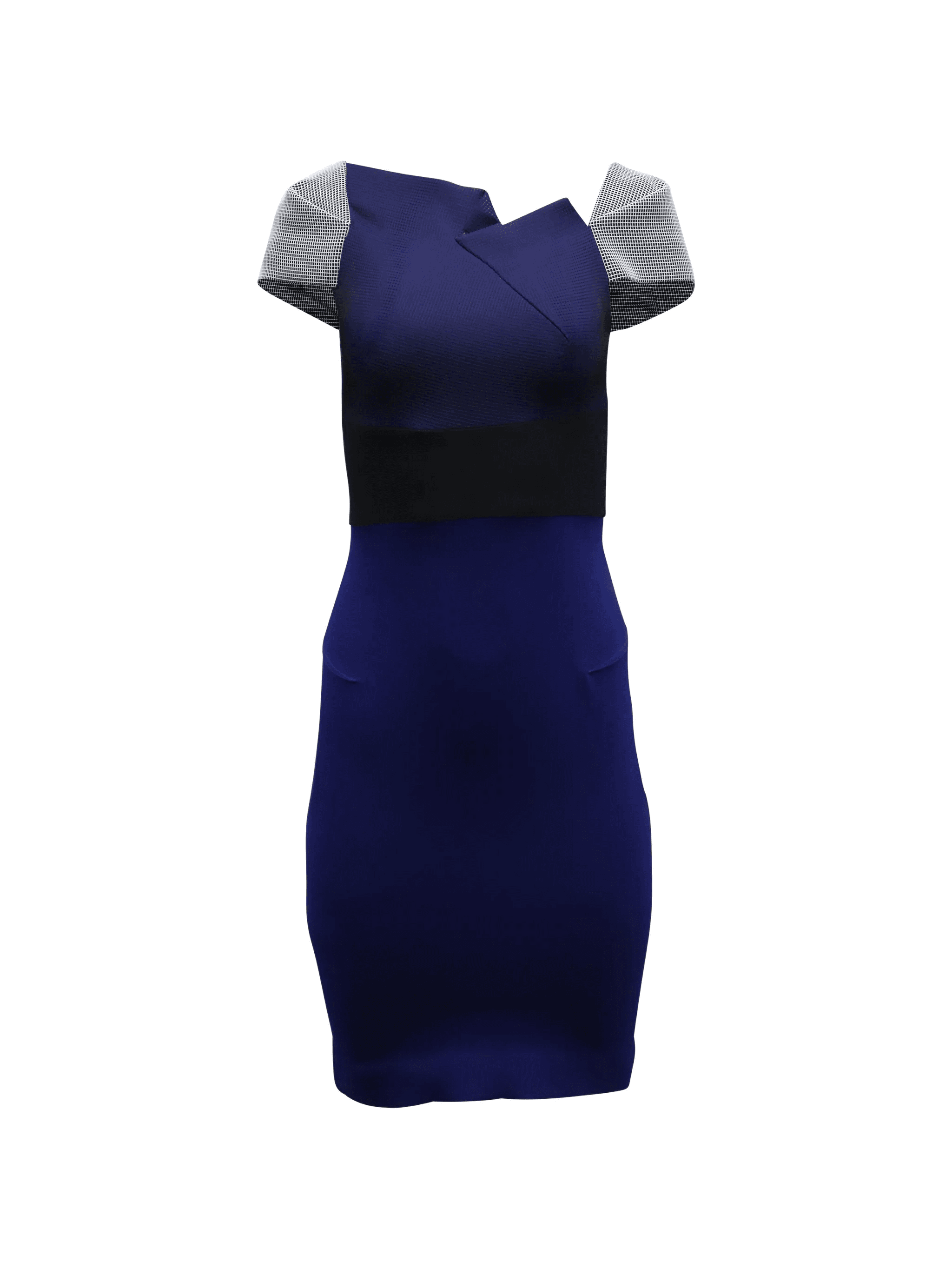 contrast-sleeve dress - Image 1