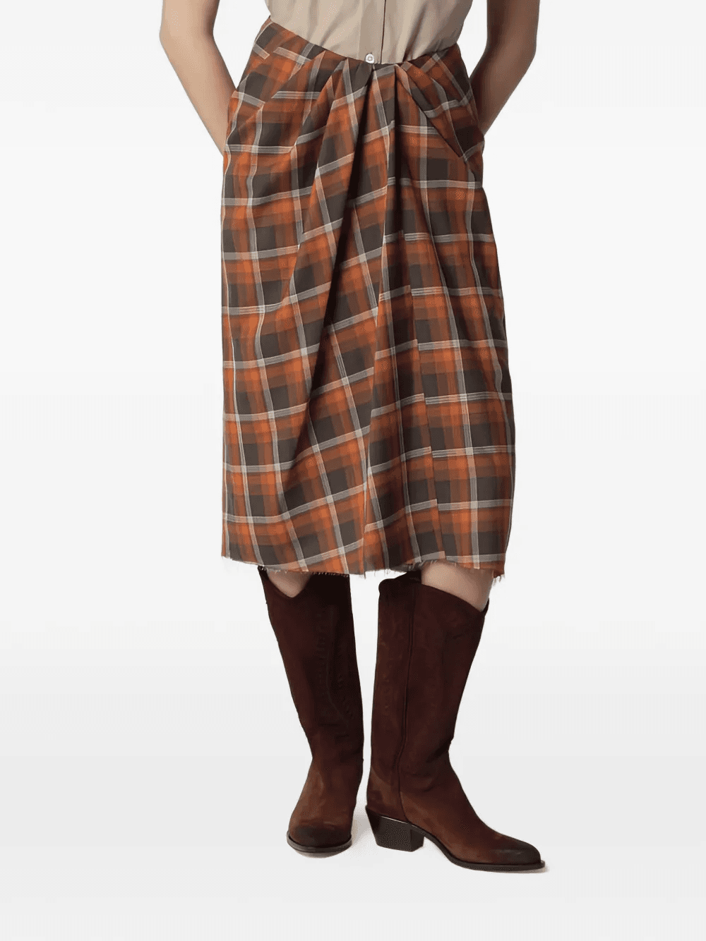tartan skirt - Image 1