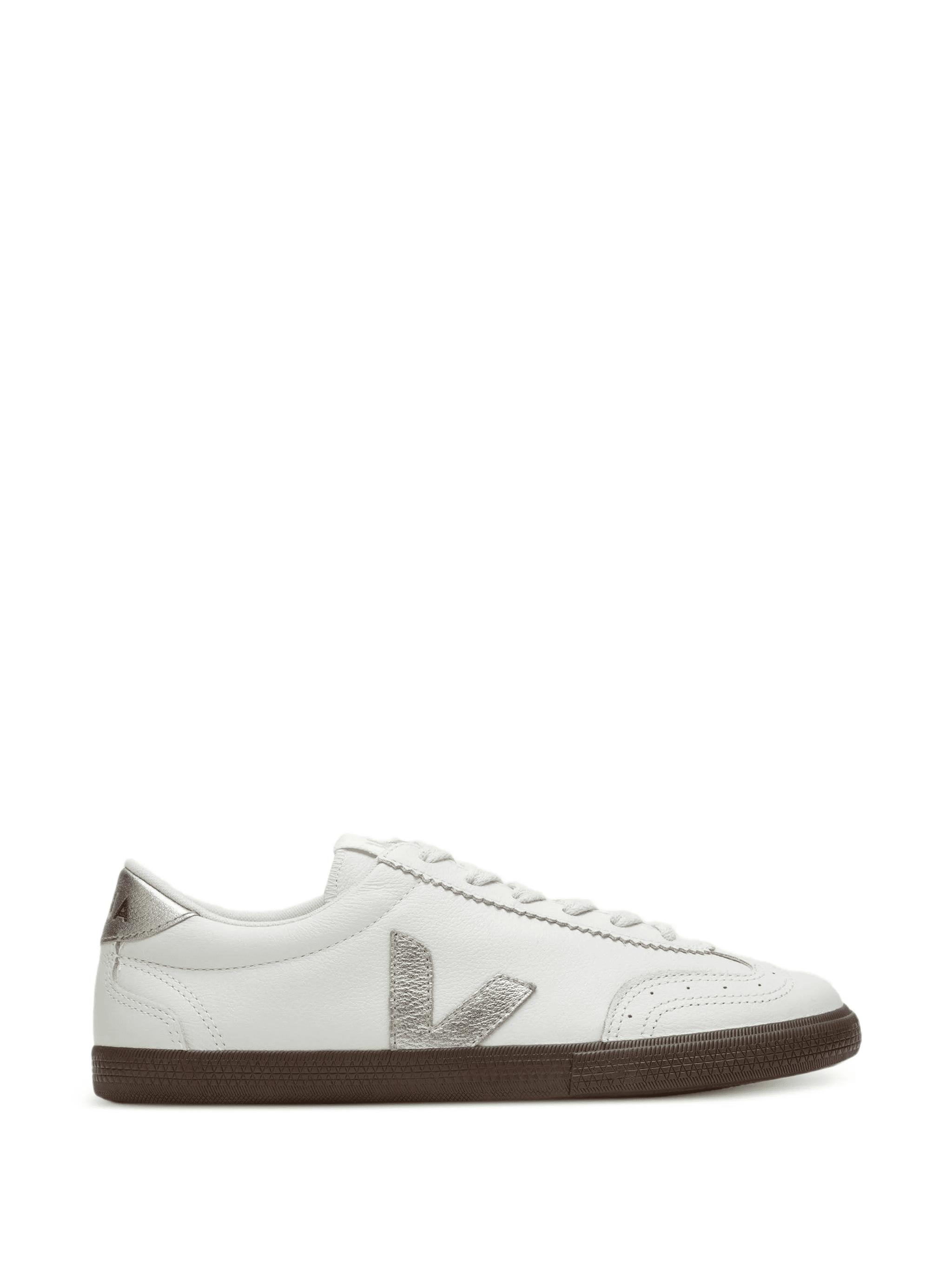 logo appliqué leather sneakers - Image 1