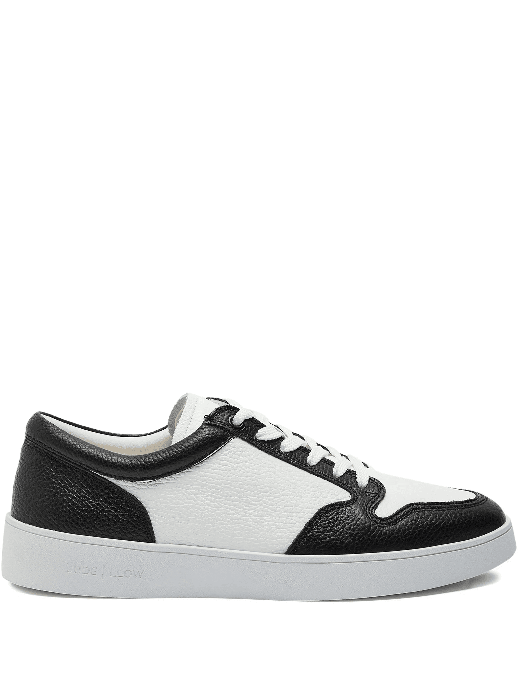 calf-leather panelled low-top sneakers - Image 1