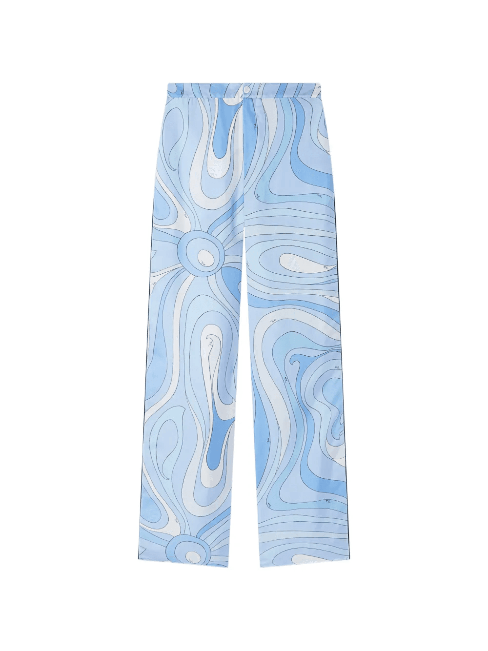 Marmo-print silk trousers - Image 1