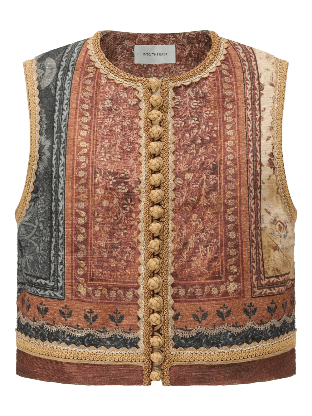 Quercus printed waistcoat - Image 1