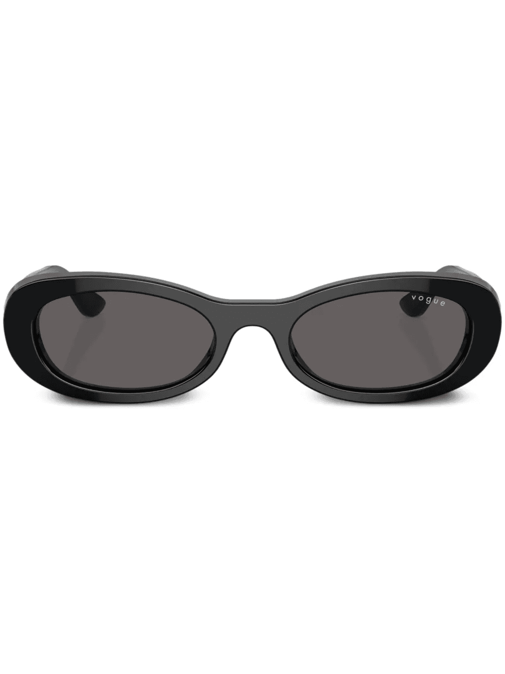 logo-print oval-frame sunglasses - Image 1