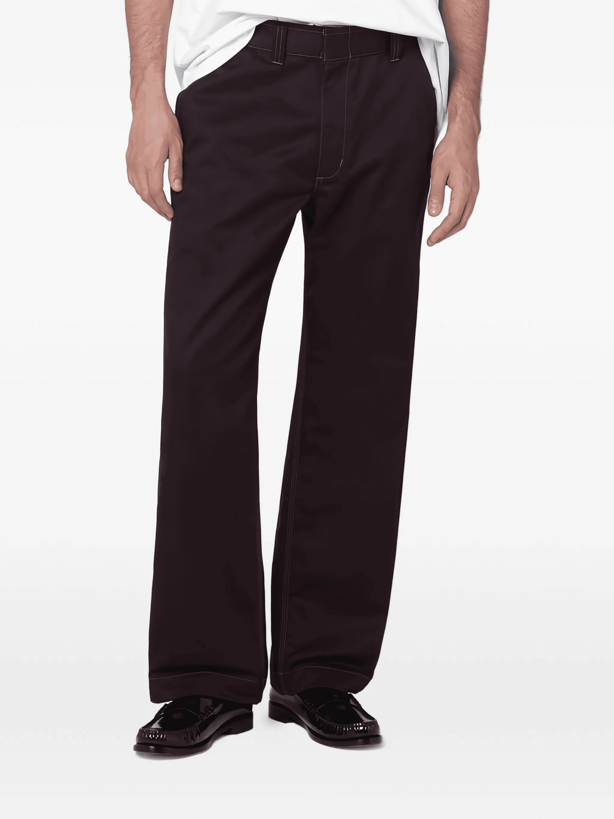cotton-blend trousers - Image 1
