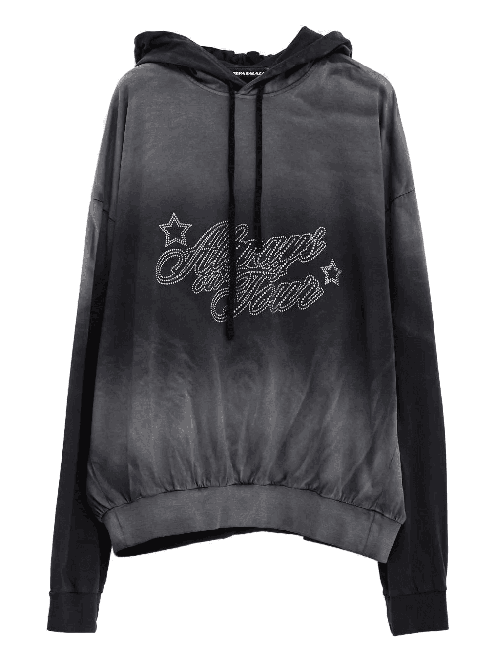 rhinestone-embellishment hoodie - Image 1