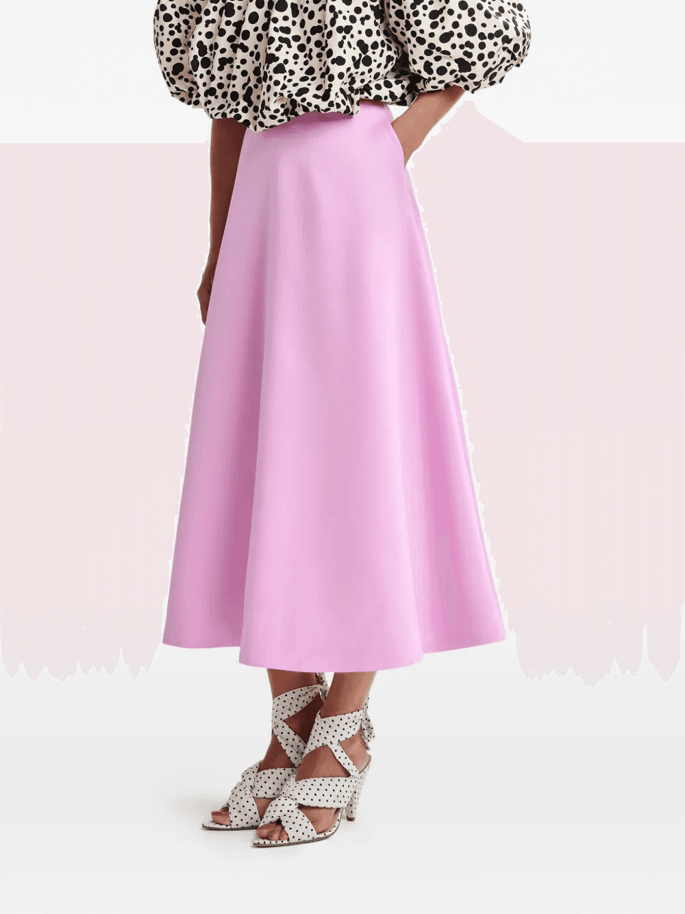 A-line midi skirt - Image 1
