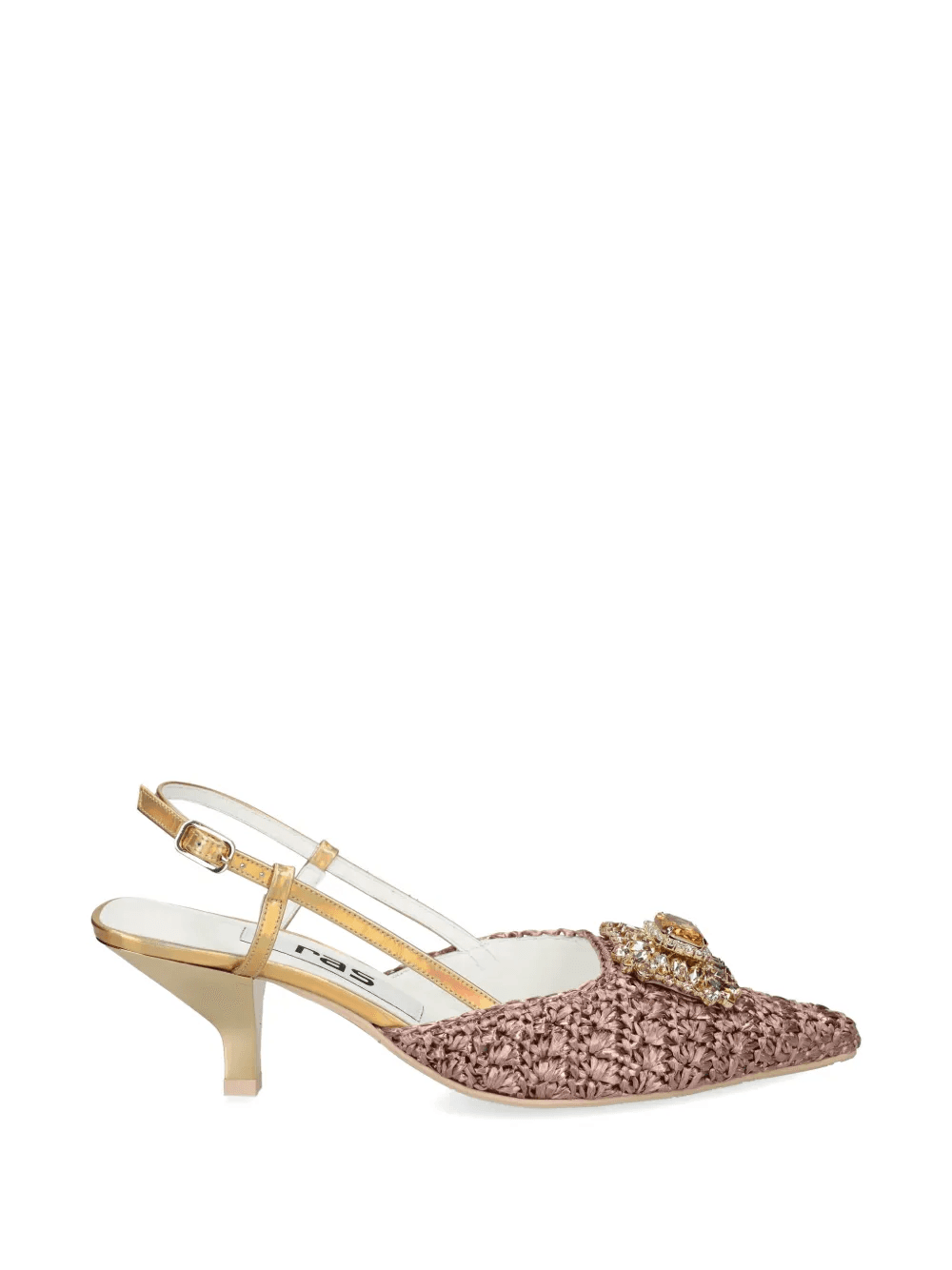 flower embellishment slingback pumps - Image 1