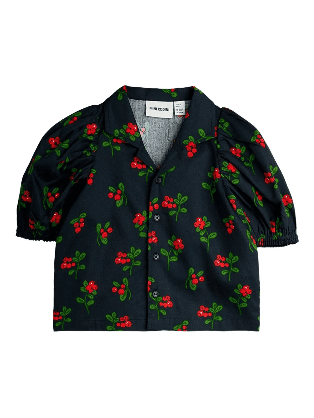 puff-sleeve floral top - Image 1