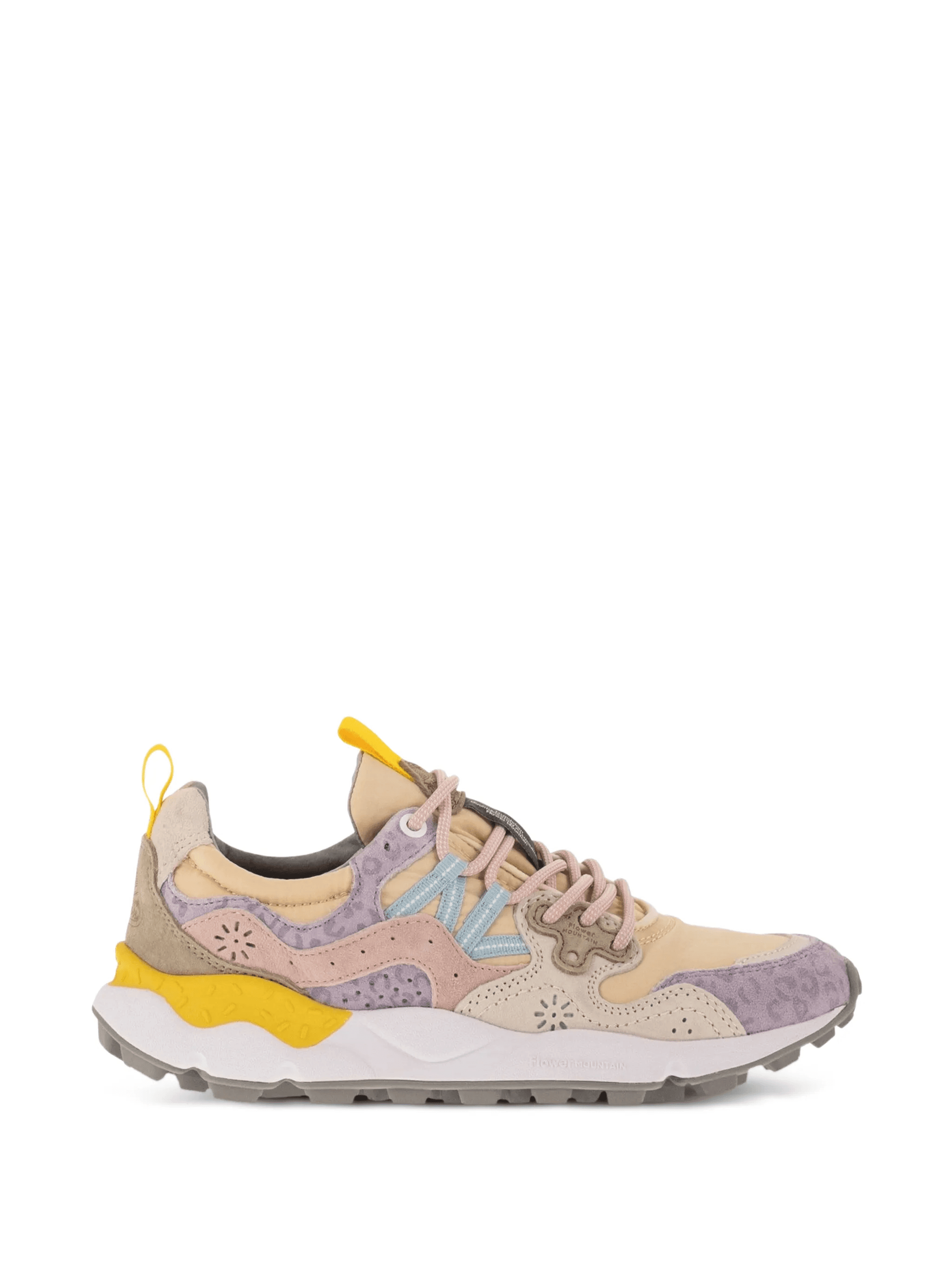 Yamano 3 floral-motif panelled sneakers - Image 1