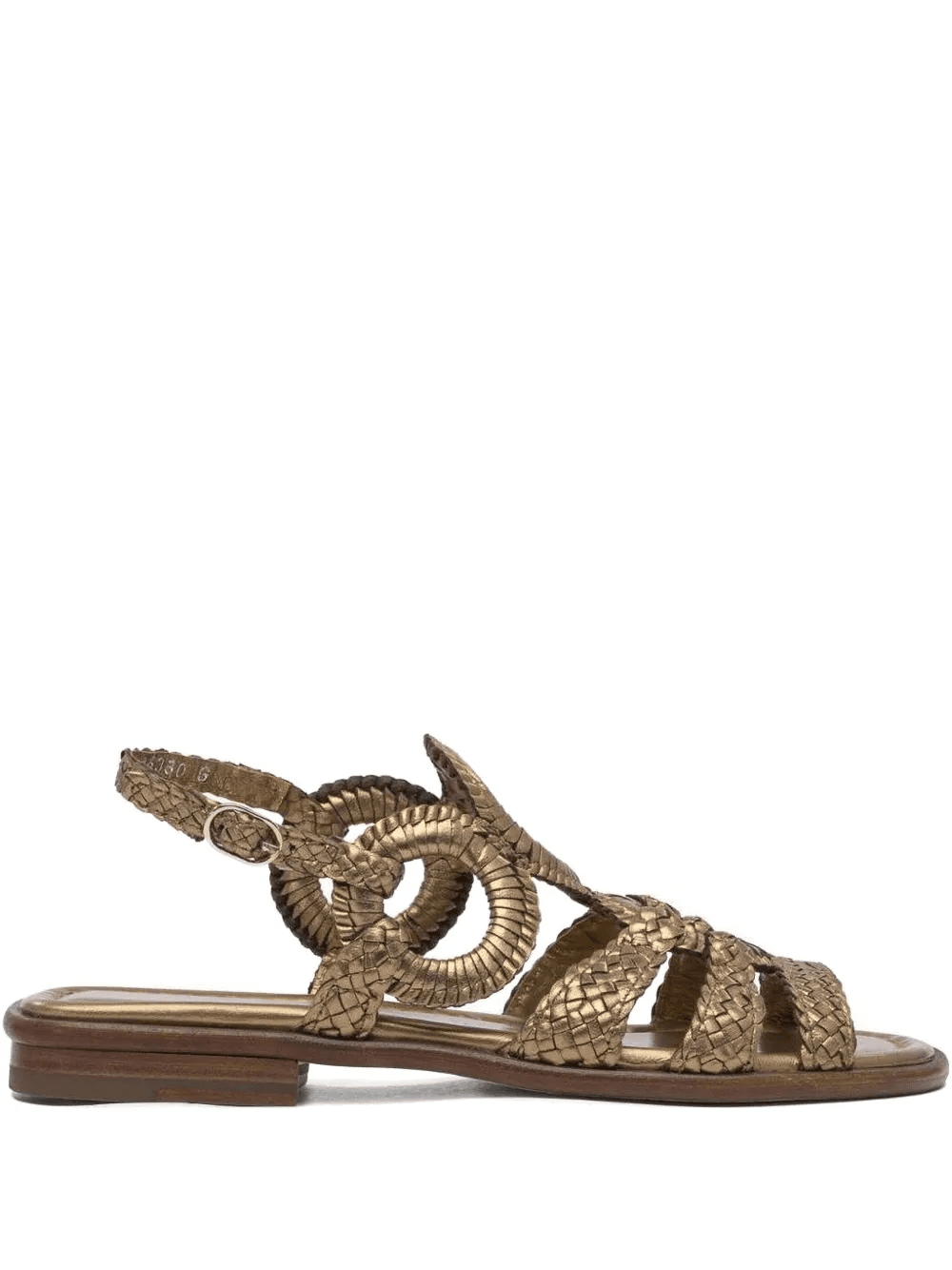 ring-detailed leather sandals - Image 1