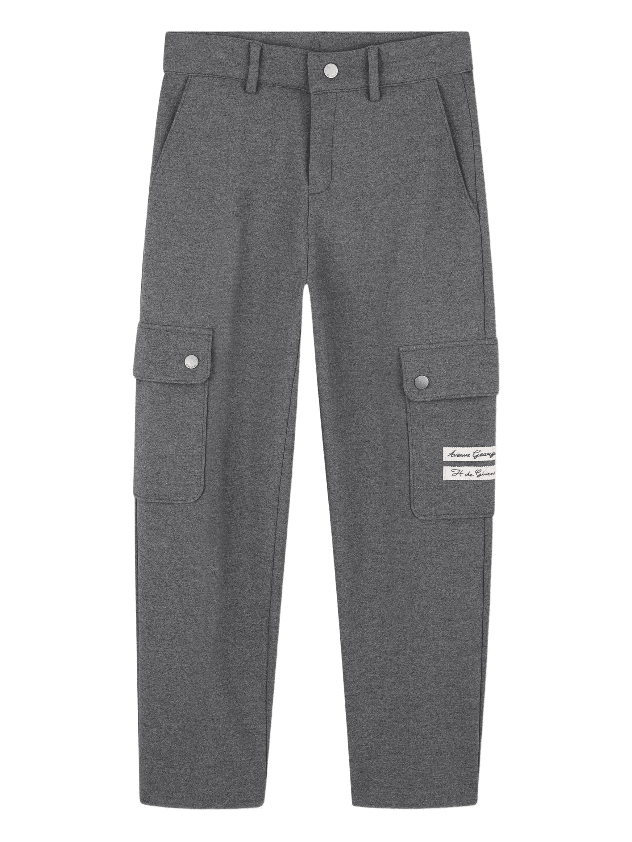 mélange-effect cargo trousers - Image 1