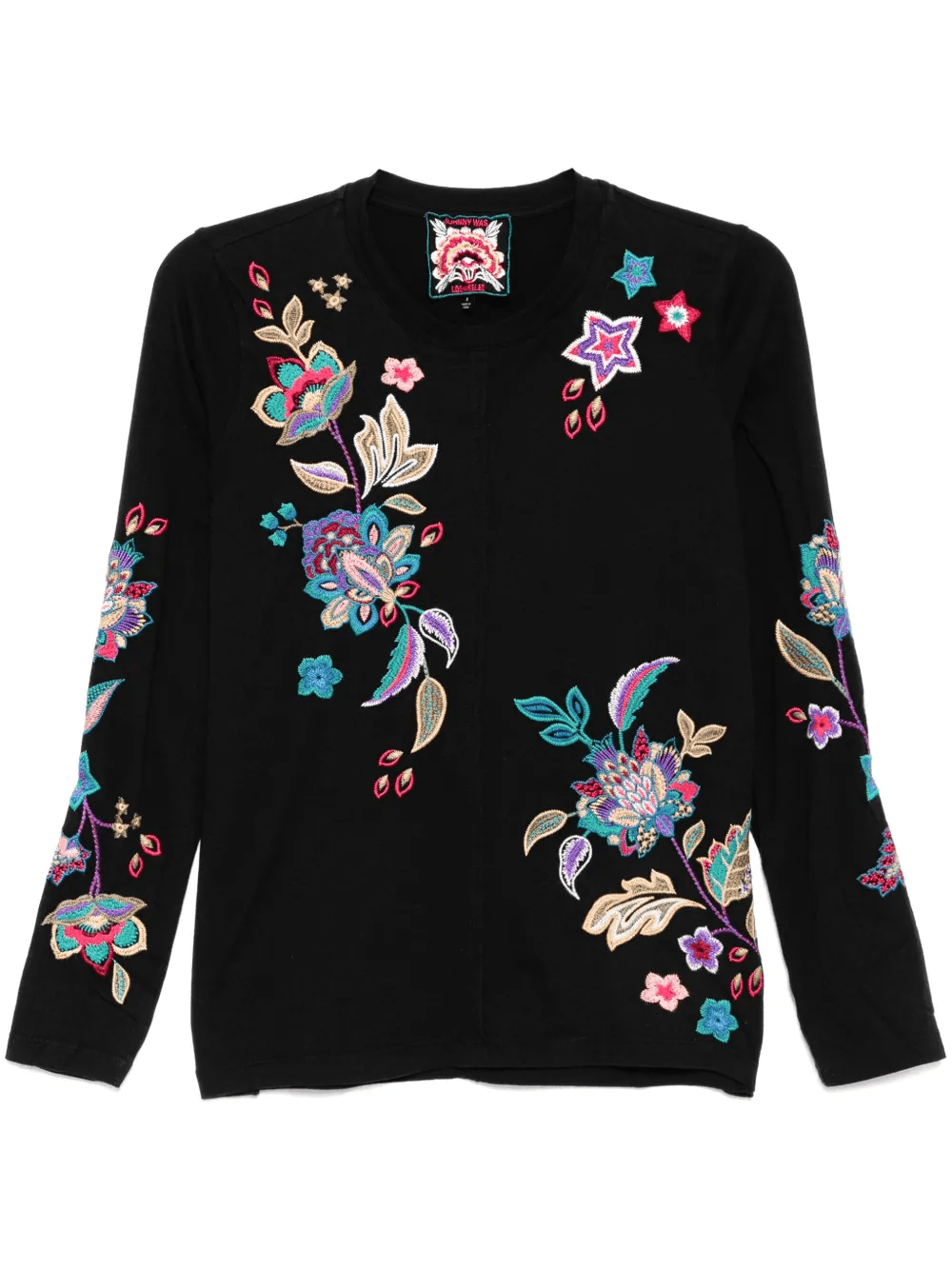 raw-seam crew-neck T-shirt - Image 1