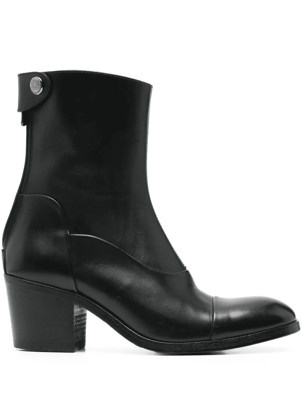 55mm block-heel leather boots - Image 1