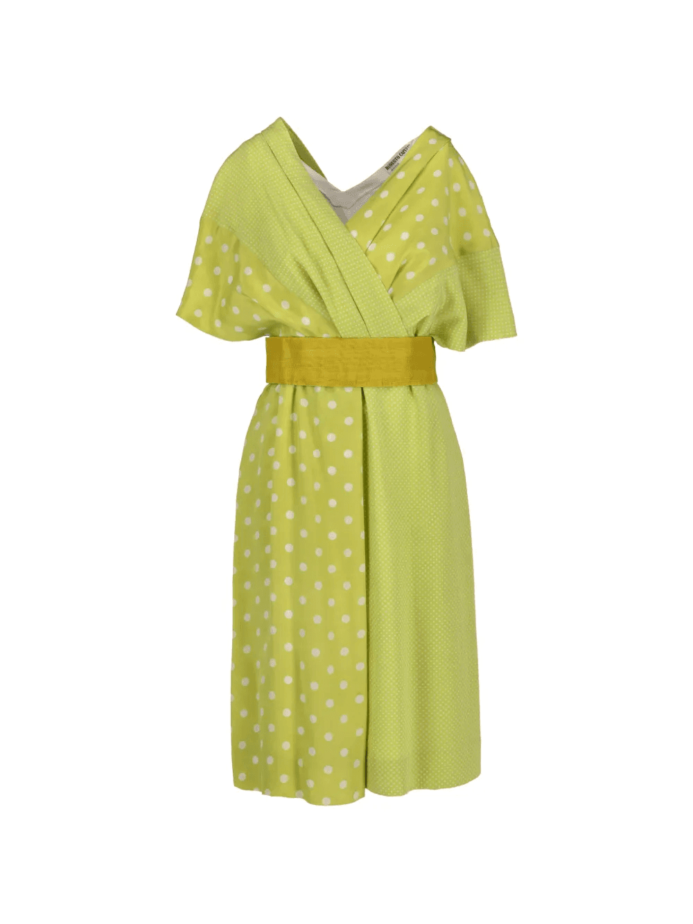 V-neck polka dot dress - Image 1