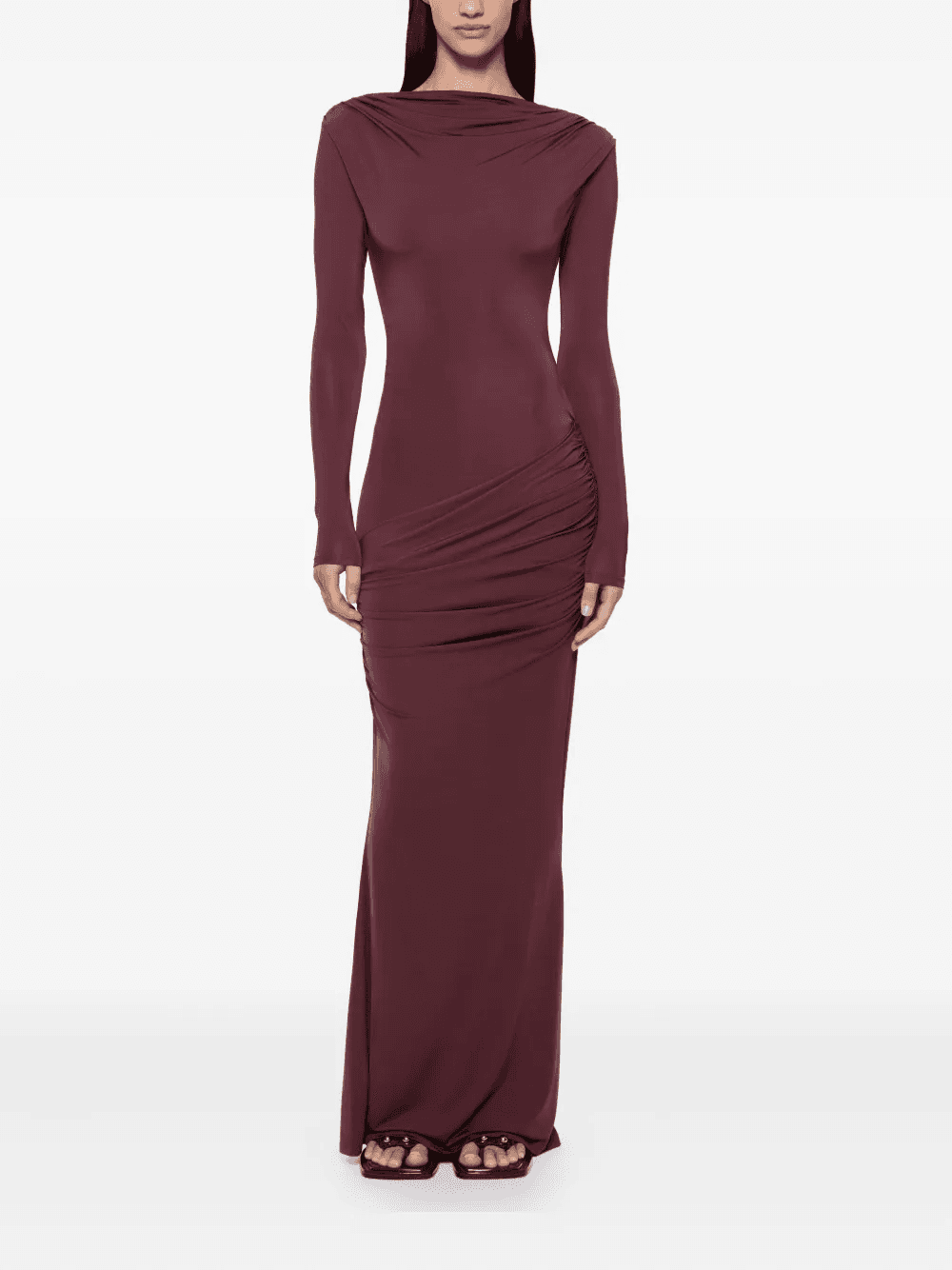 draped maxi dress - Image 1