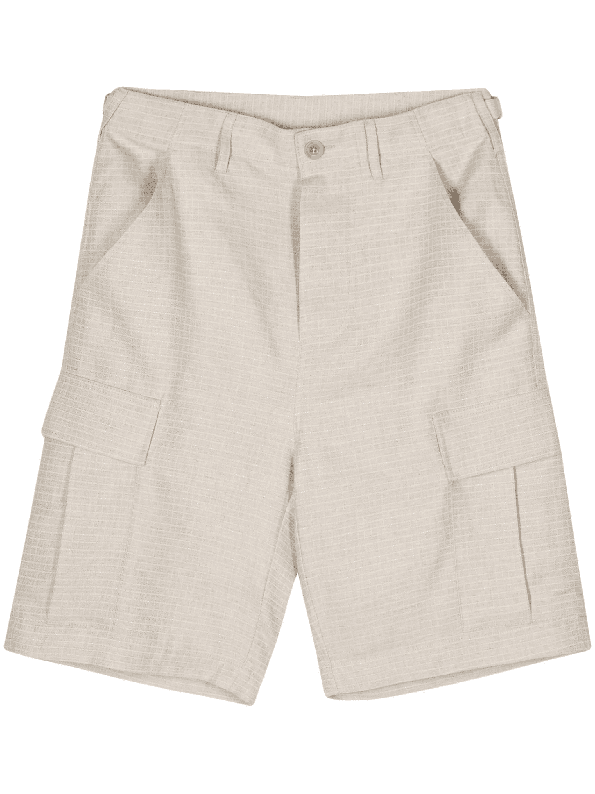 fine-checked cargo shorts - Image 1