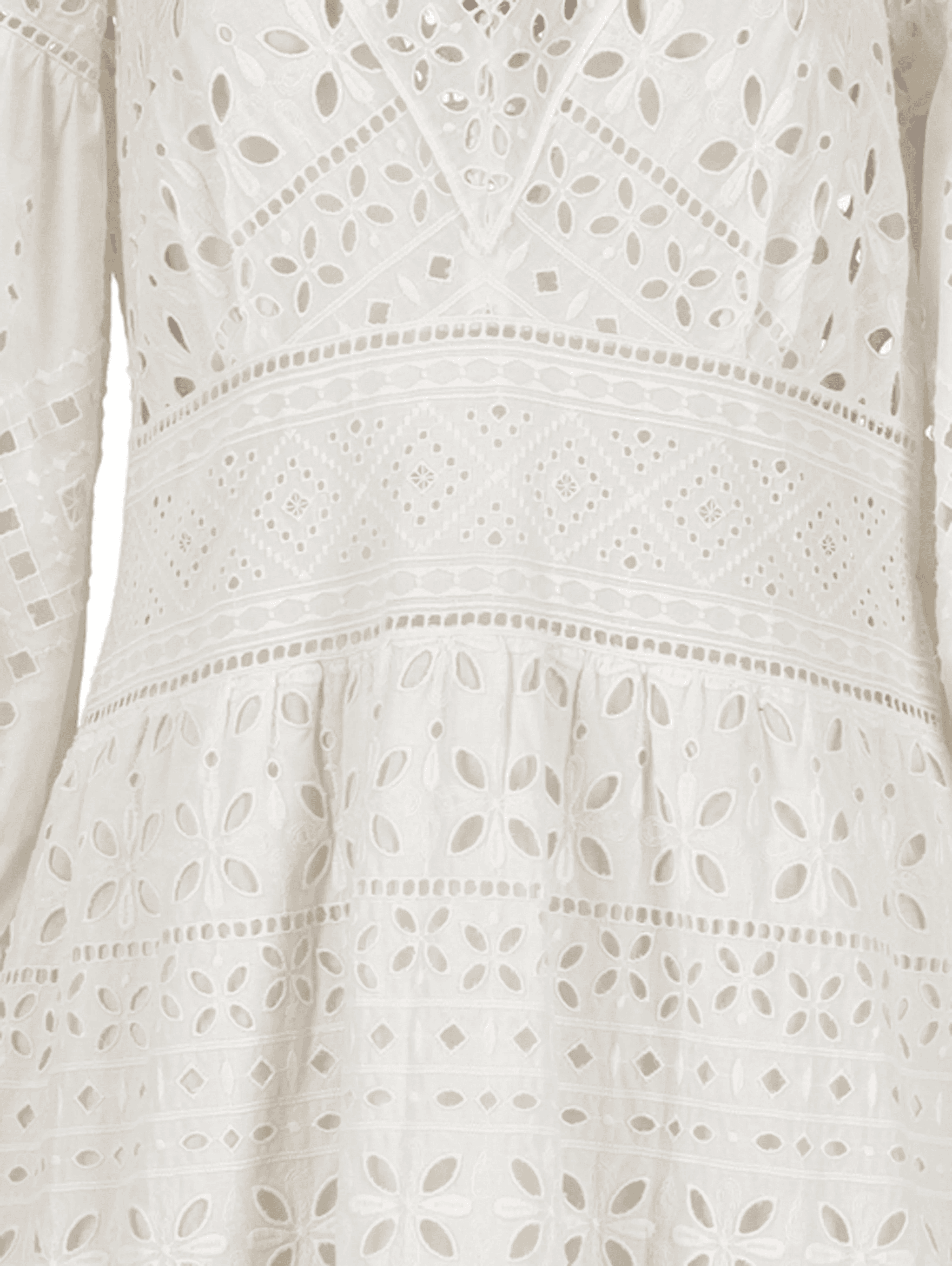 broderie anglaise V-neck maxi dress - Image 1