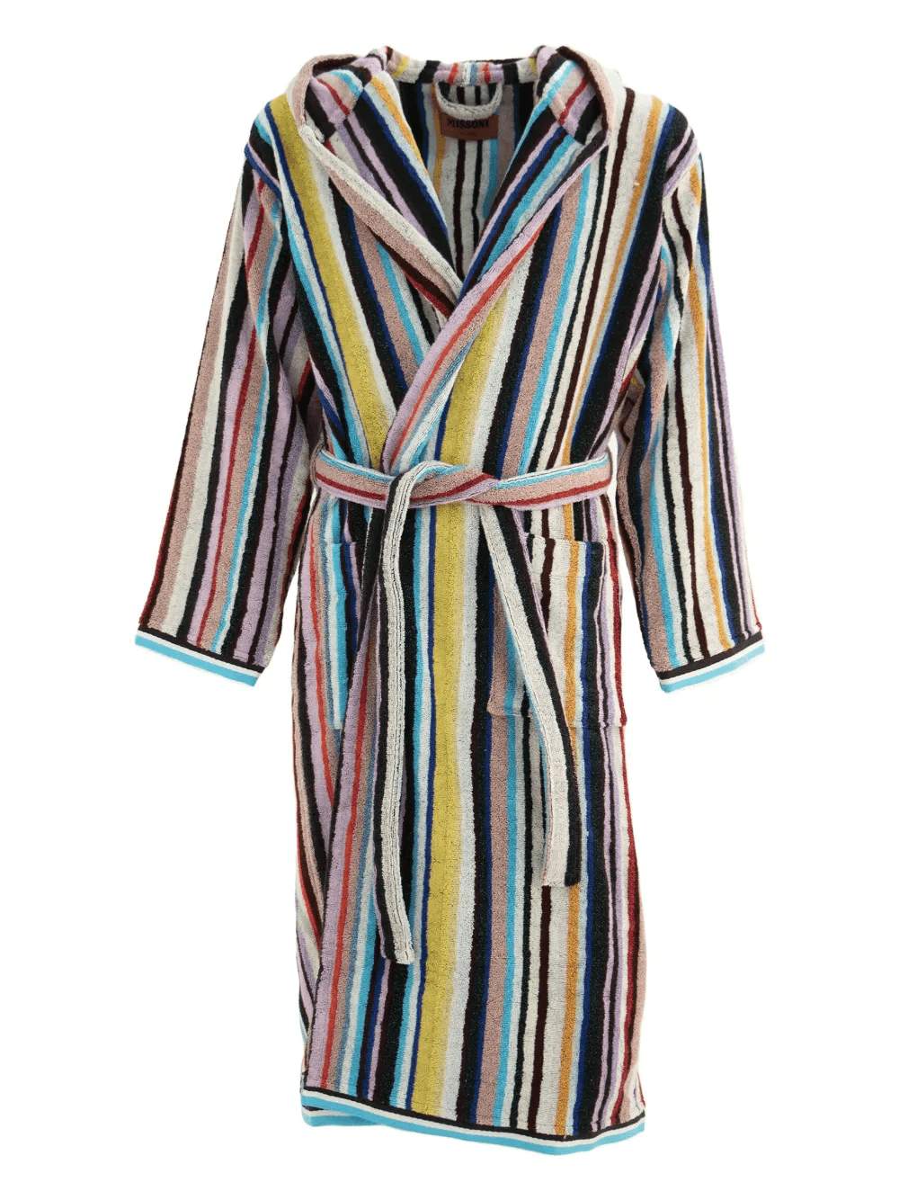 striped tie-waist robe - Image 1