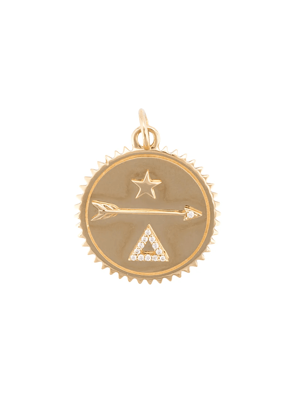 18kt yellow gold medium Dream diamond medallion - Image 1