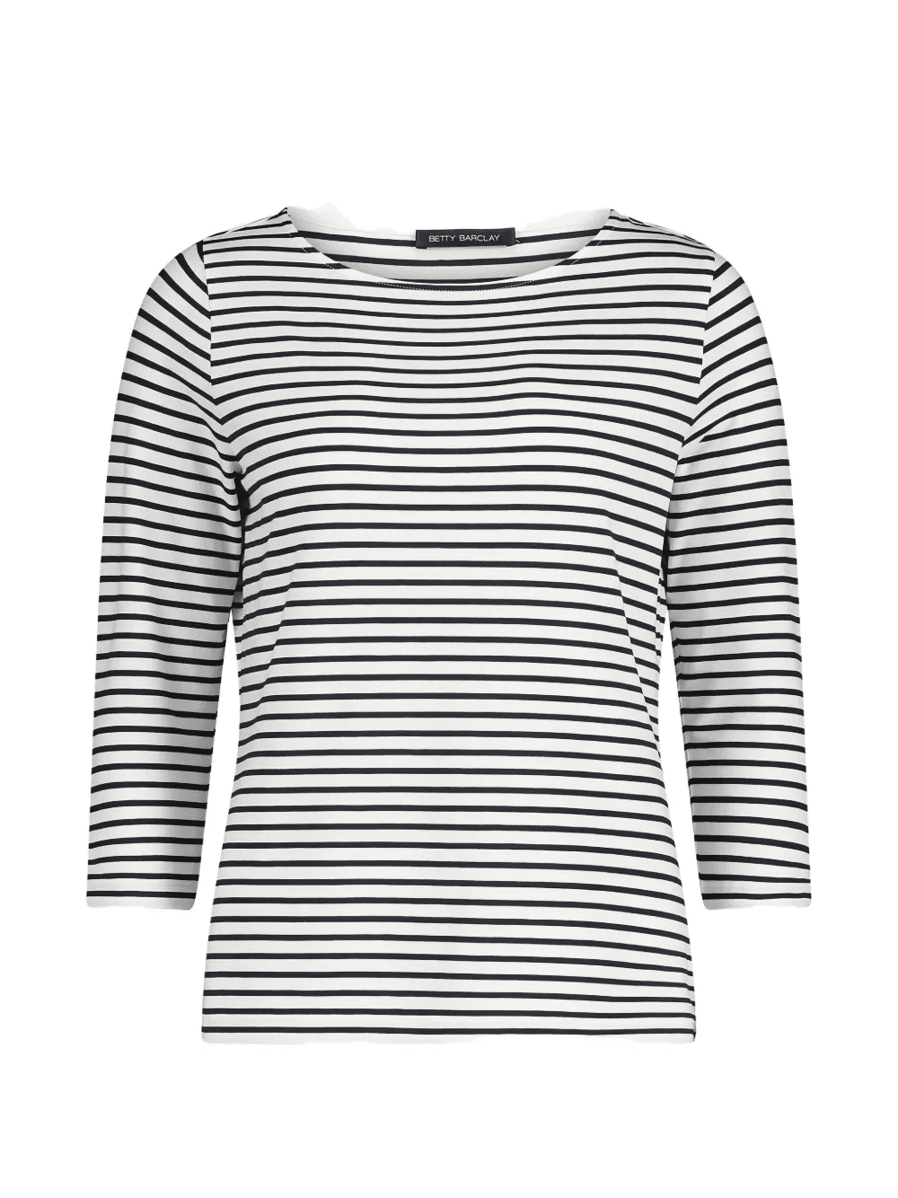 striped three-quarter-sleeve top - Image 1