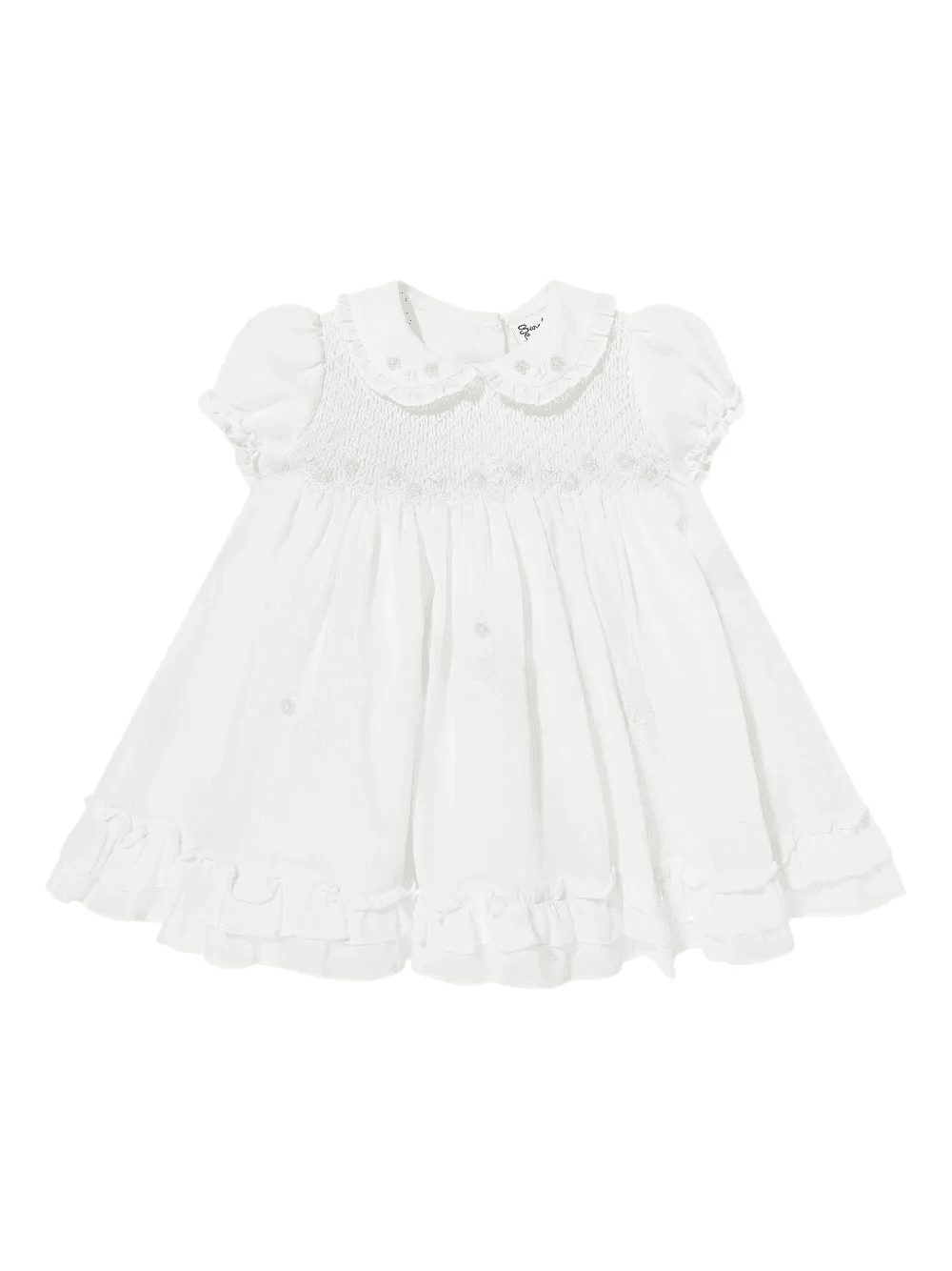 ruffle-detail smocked dress - Image 1
