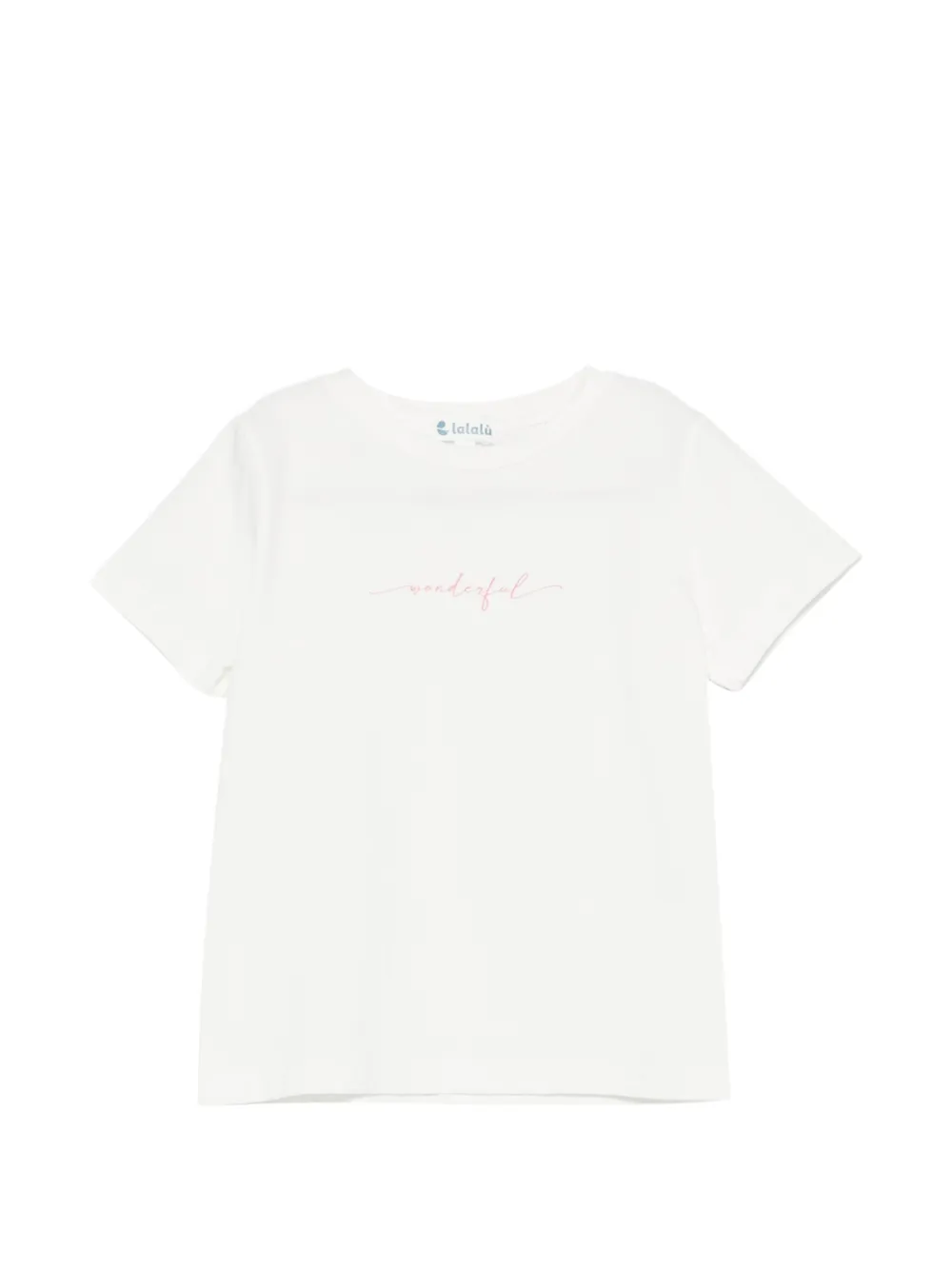 lettering-print T-shirt - Image 1