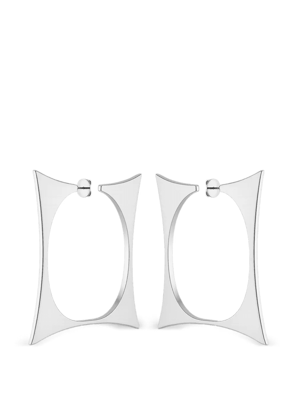 square-shape hoop earrings - Image 1