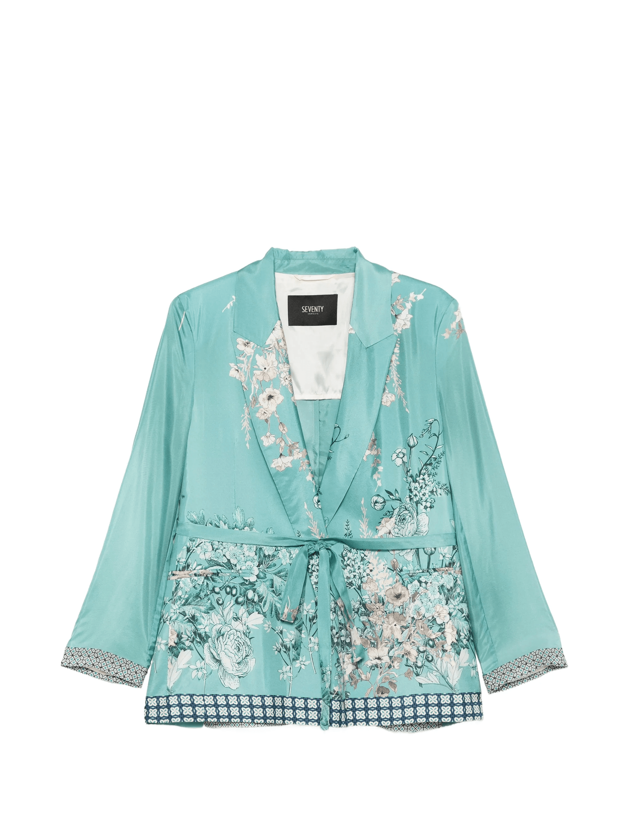 floral-print blazer - Image 1