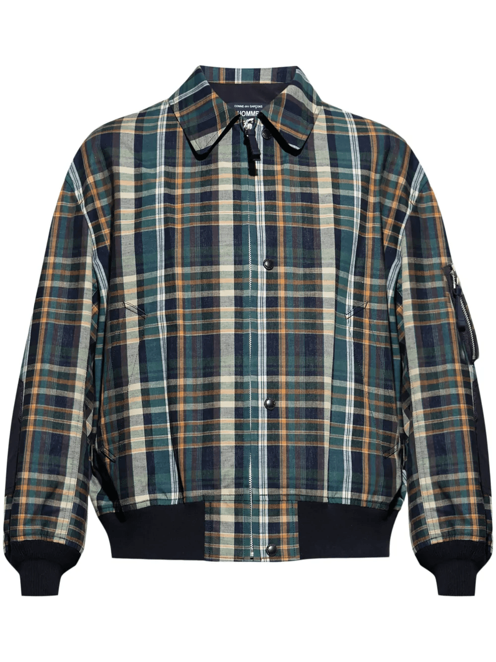 checked bomber jacket - Image 1