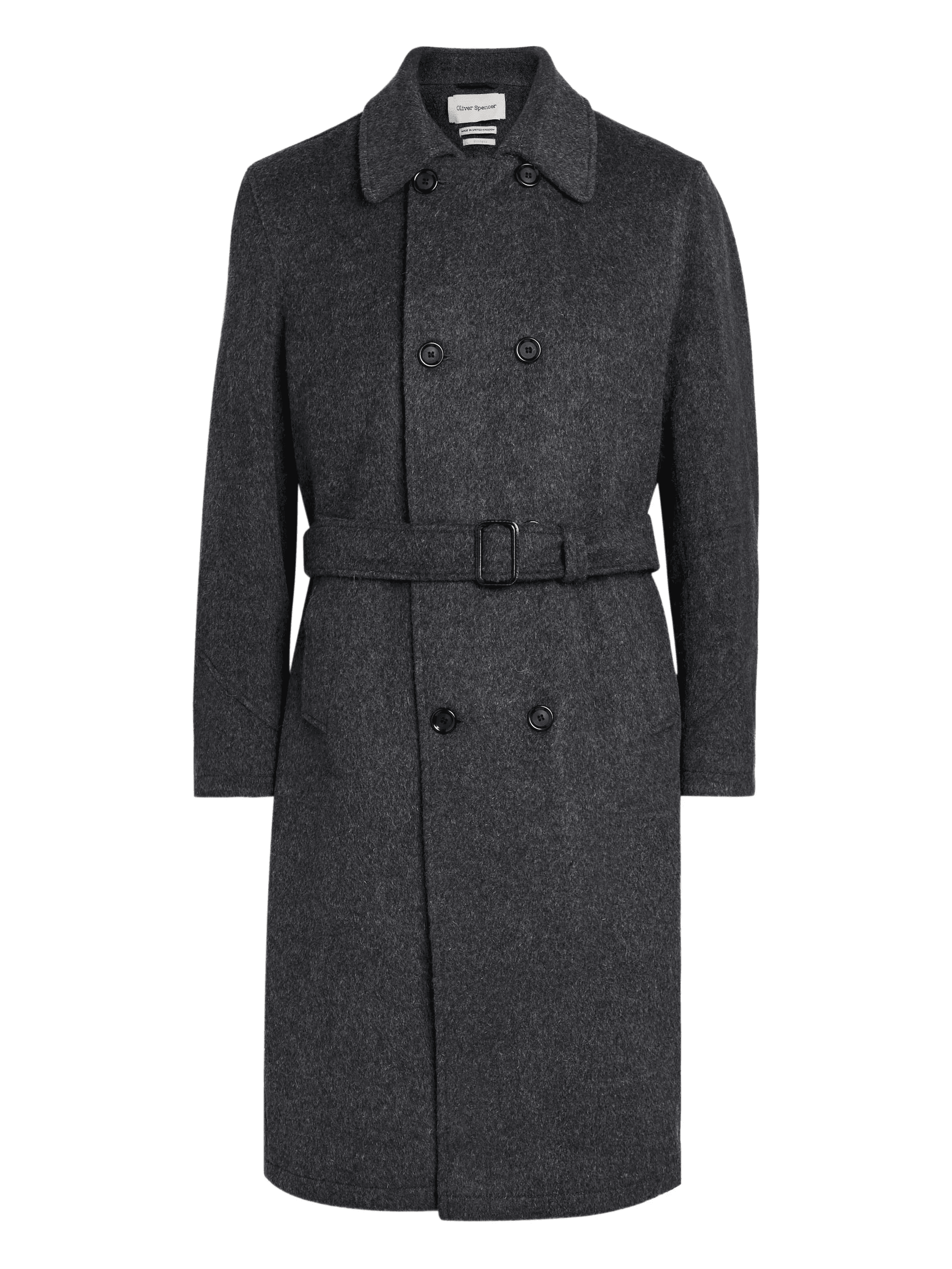 belted double-breasted coat - Image 1