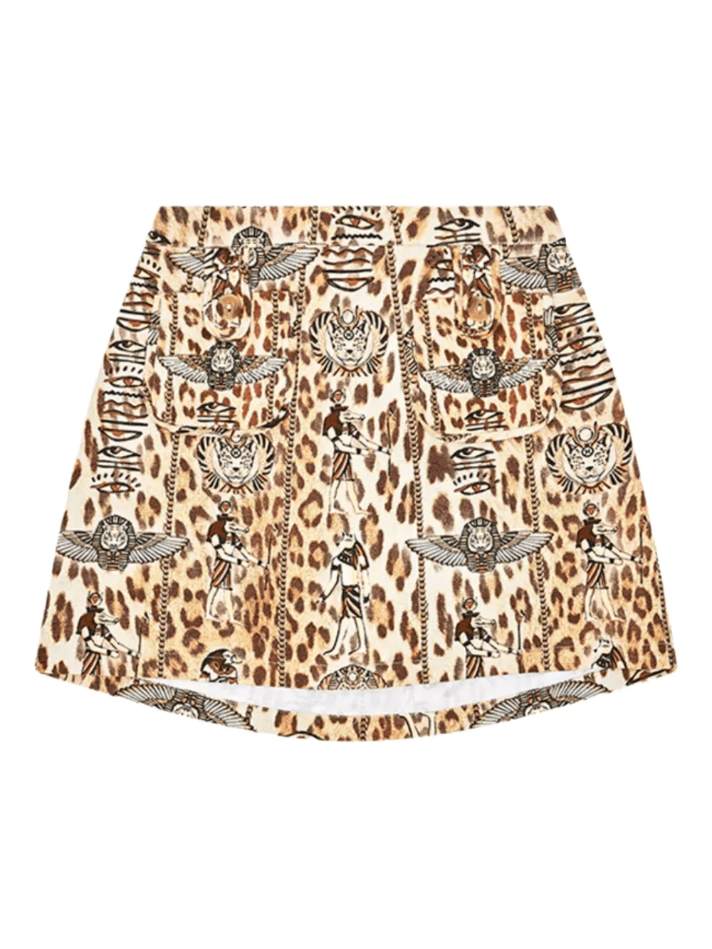 leopard-print mini skirt - Image 1