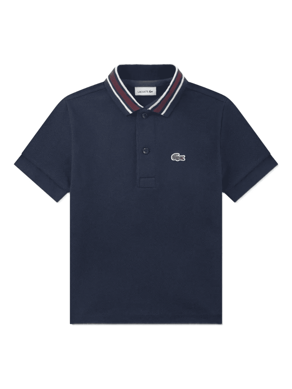striped collar polo shirt - Image 1